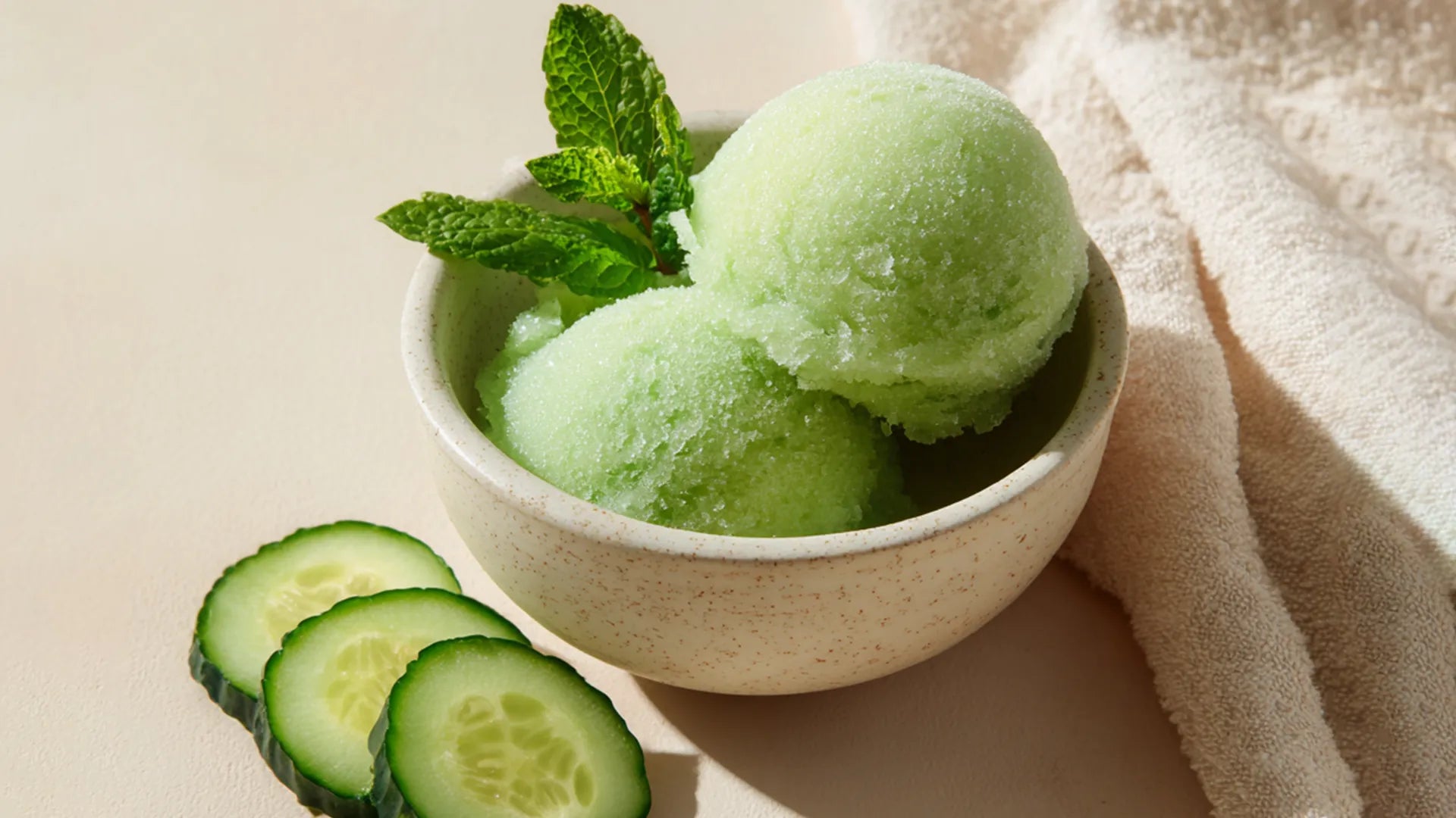 Cucumber Mint Sorbet | Tefal Dolci Recipe