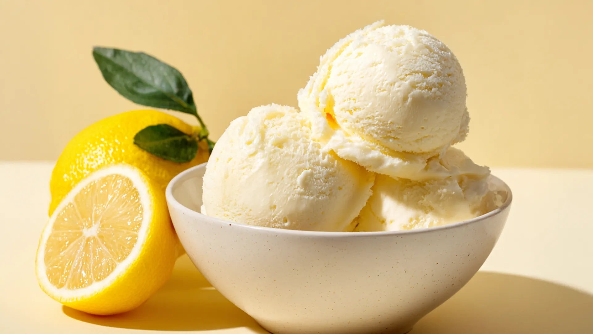 Quark and Lemon Light Ice Cream | Tefal Dolci Recipe
