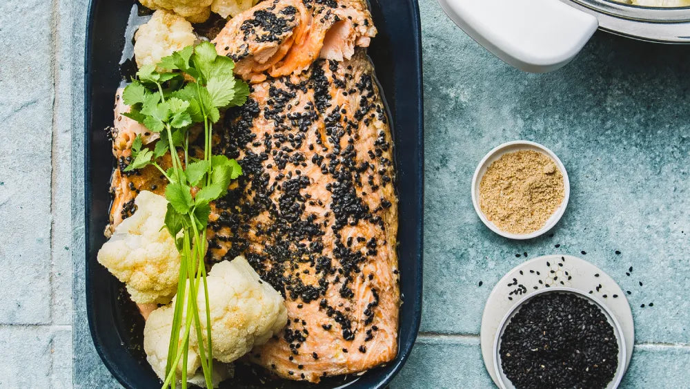 Tamari Salmon with Sesame and Cauliflower | Tefal Recipe