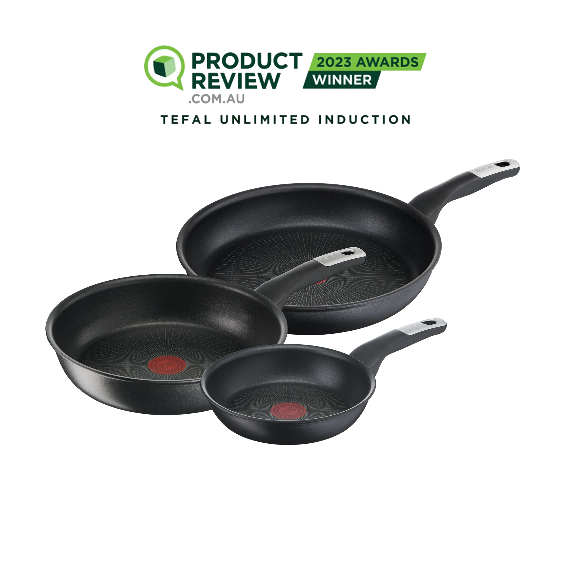 Tefal Unlimited Non-Stick Induction Triple Pack Frypan Set 20/26/30cm