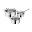 Jamie Oliver by Tefal Cook Smart Induction Stainless Steel 3pc Pot Set + Lids