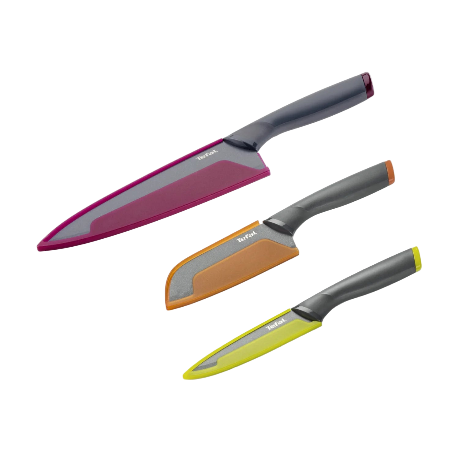 Tefal Fresh Kitchen Non-Stick Stainless Steel Set of 3 Kitchen Knives K122S324
