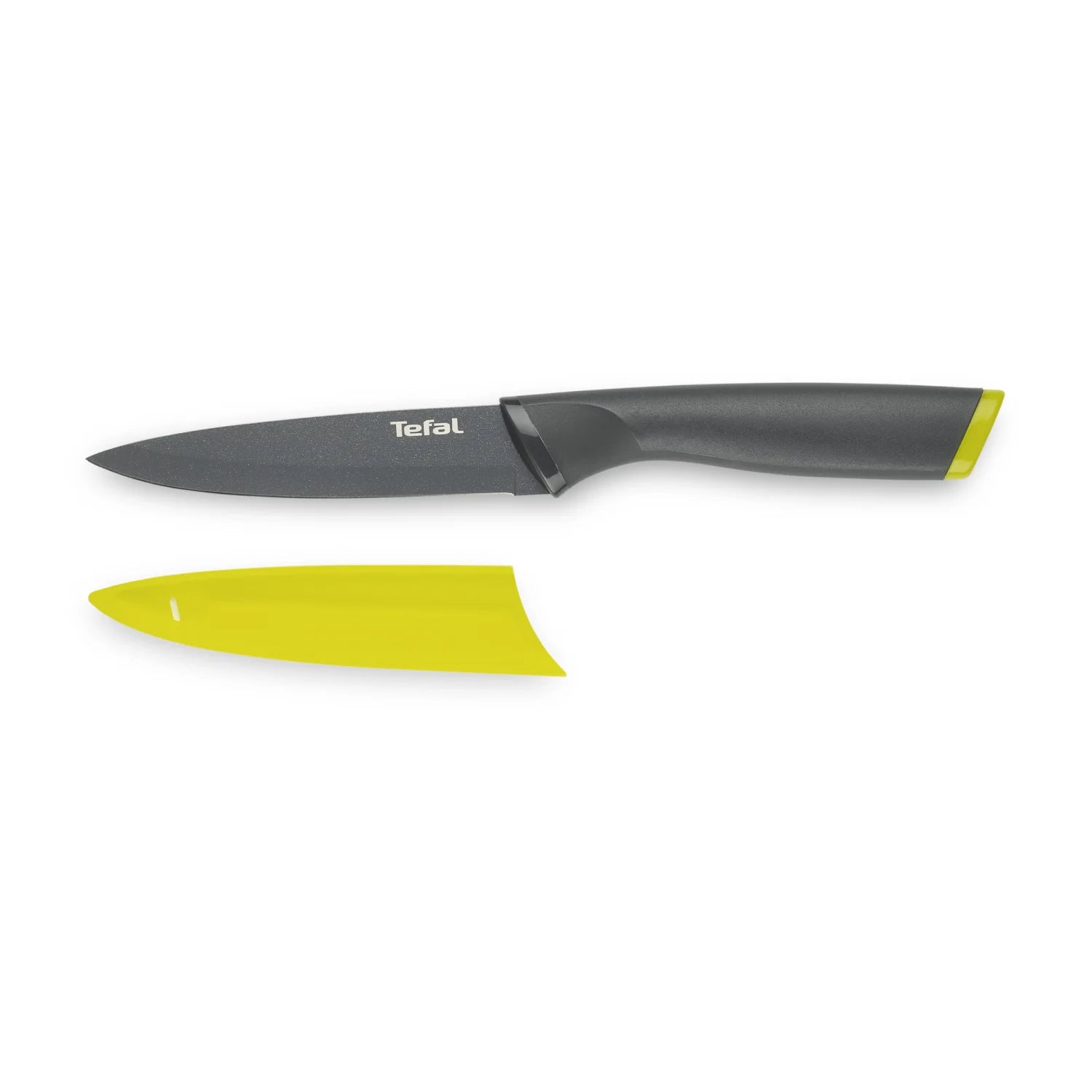 Tefal Fresh Kitchen Non-Stick Stainless Steel Utility Knife 12cm K1220704 Safety cover removed