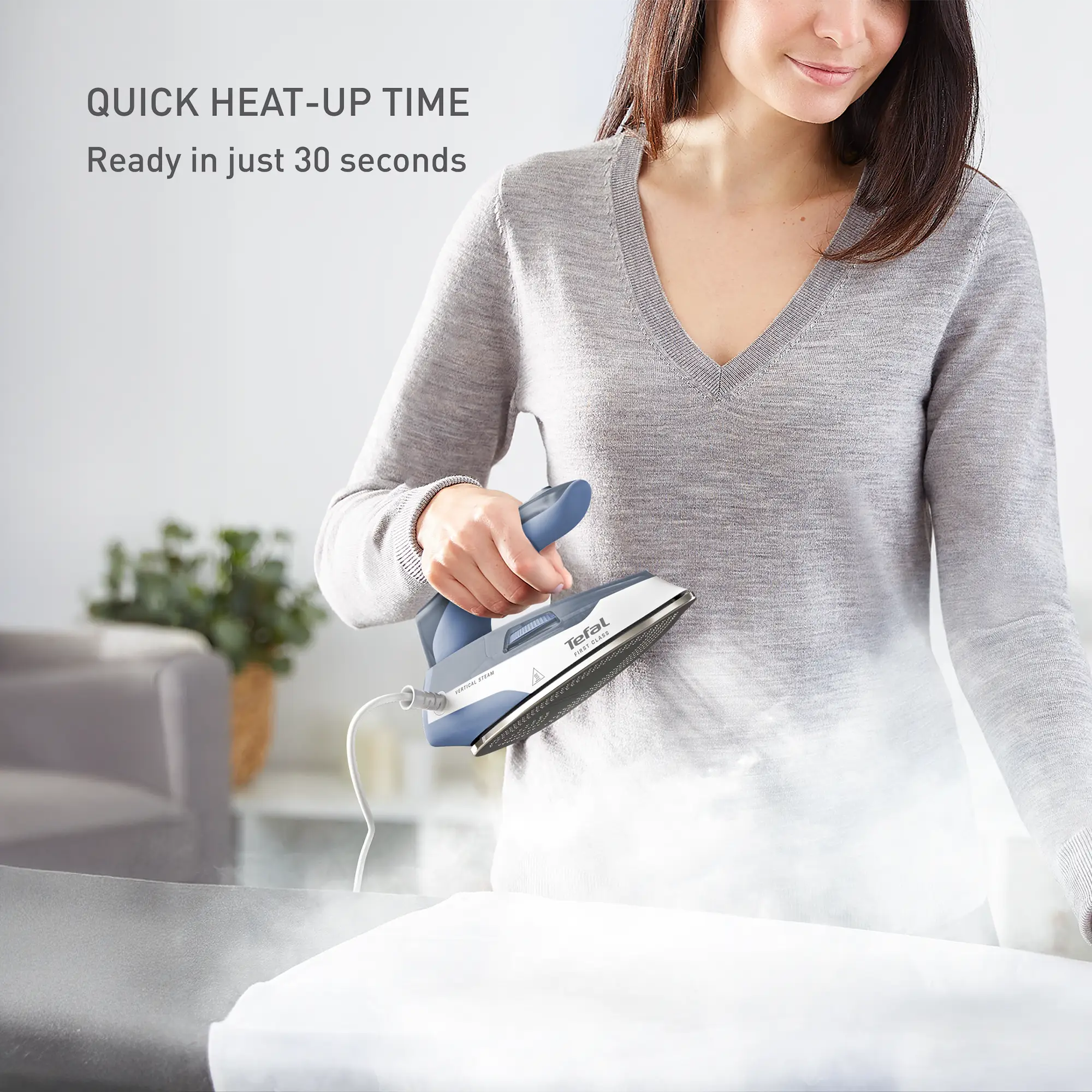 Tefal First Class Travel Iron DB1610 with quick 30 second heat up time