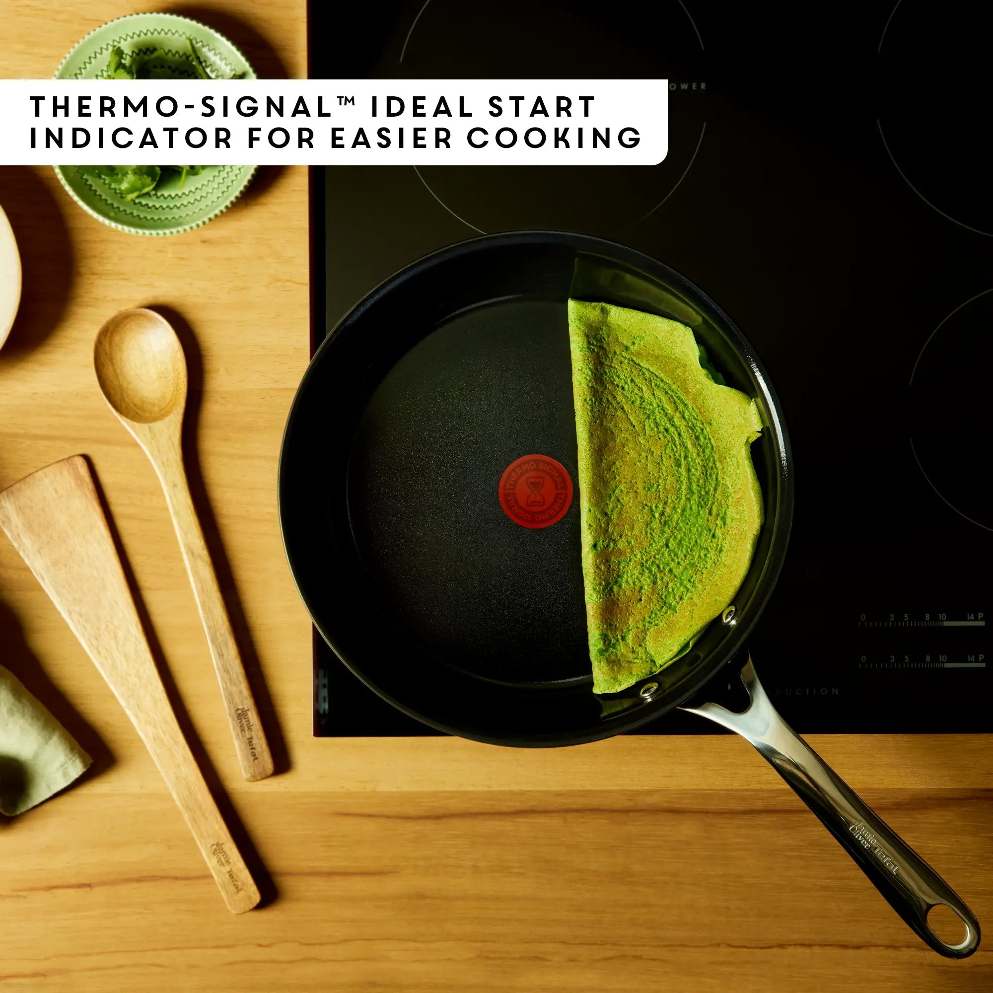 Jamie Oliver by Tefal Enjoy Ceramic Induction Hard Anodised with thermo-signal