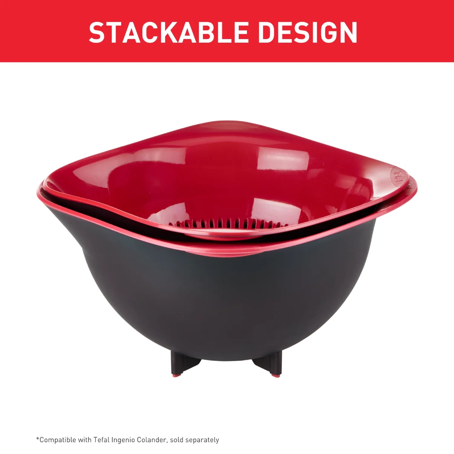 Tefal Ingenio Mixing Bowl K2070414 with stackable design