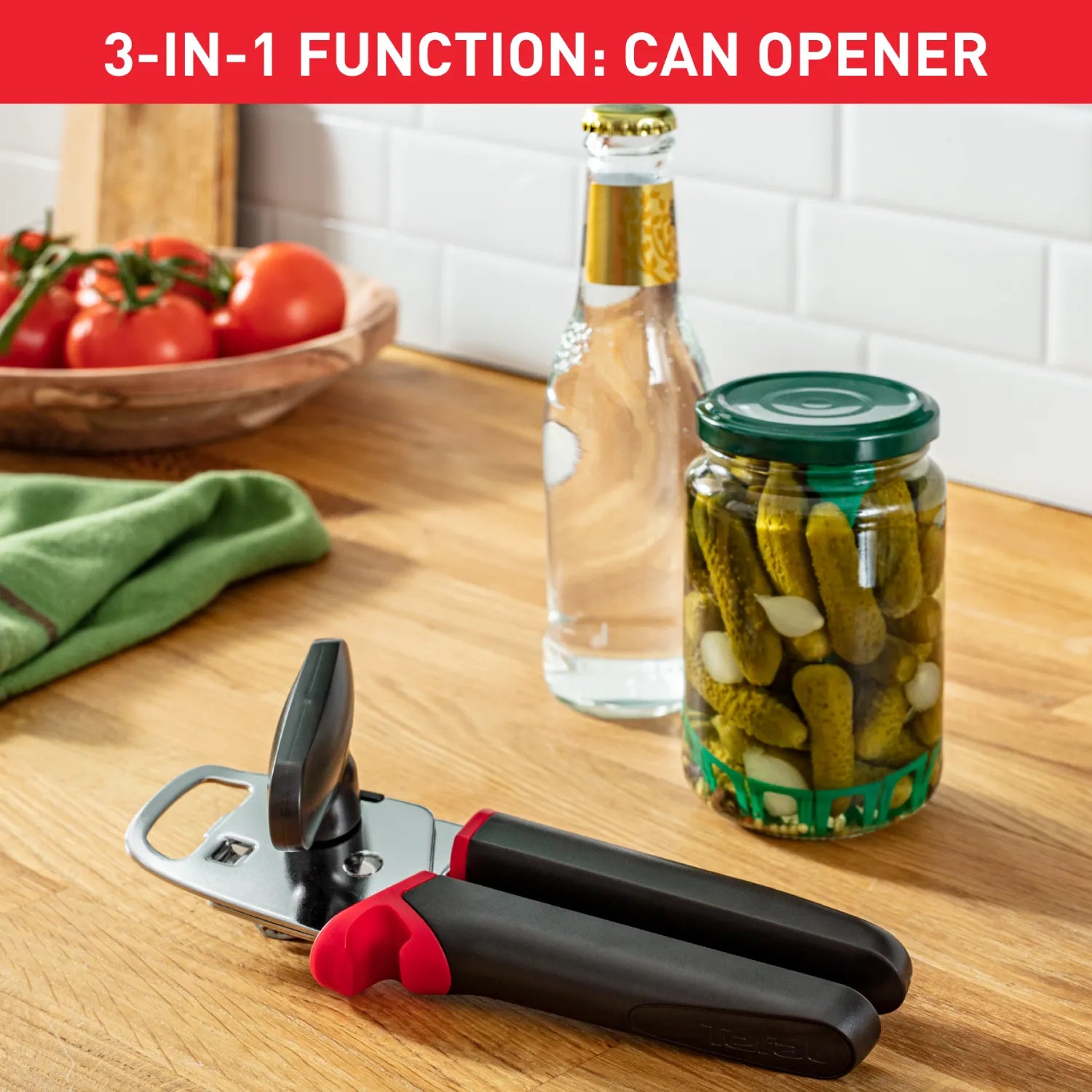 Tefal Ingenio Can Opener K2070514 3 in 1 function
