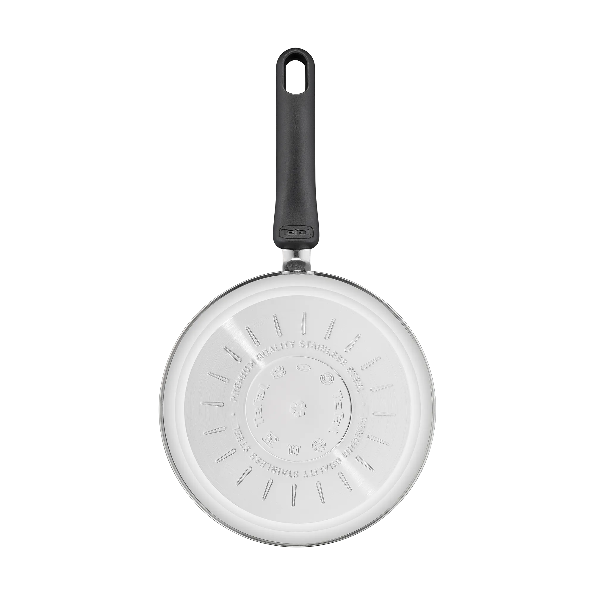 Tefal Space+ Everyday Chef Induction Stainless Steel Saucepan 18cm + Lid induction base