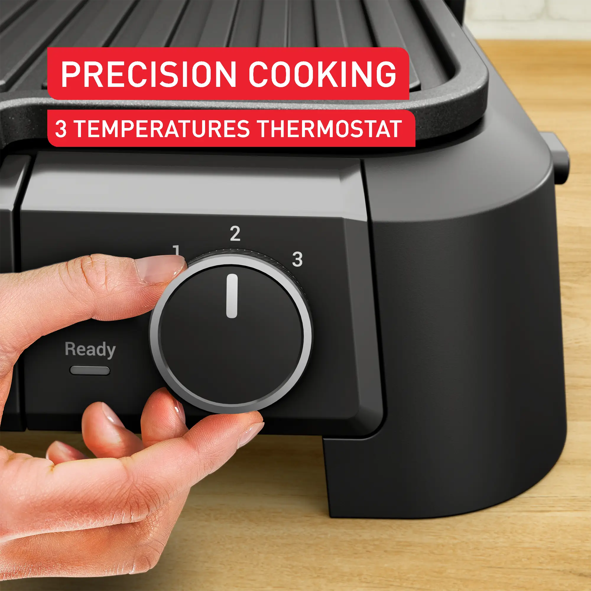 Tefal SuperGrill 3-in-1 Electric Grill Barbecue & Oven GC5108 with three temperature settings for precision cooking