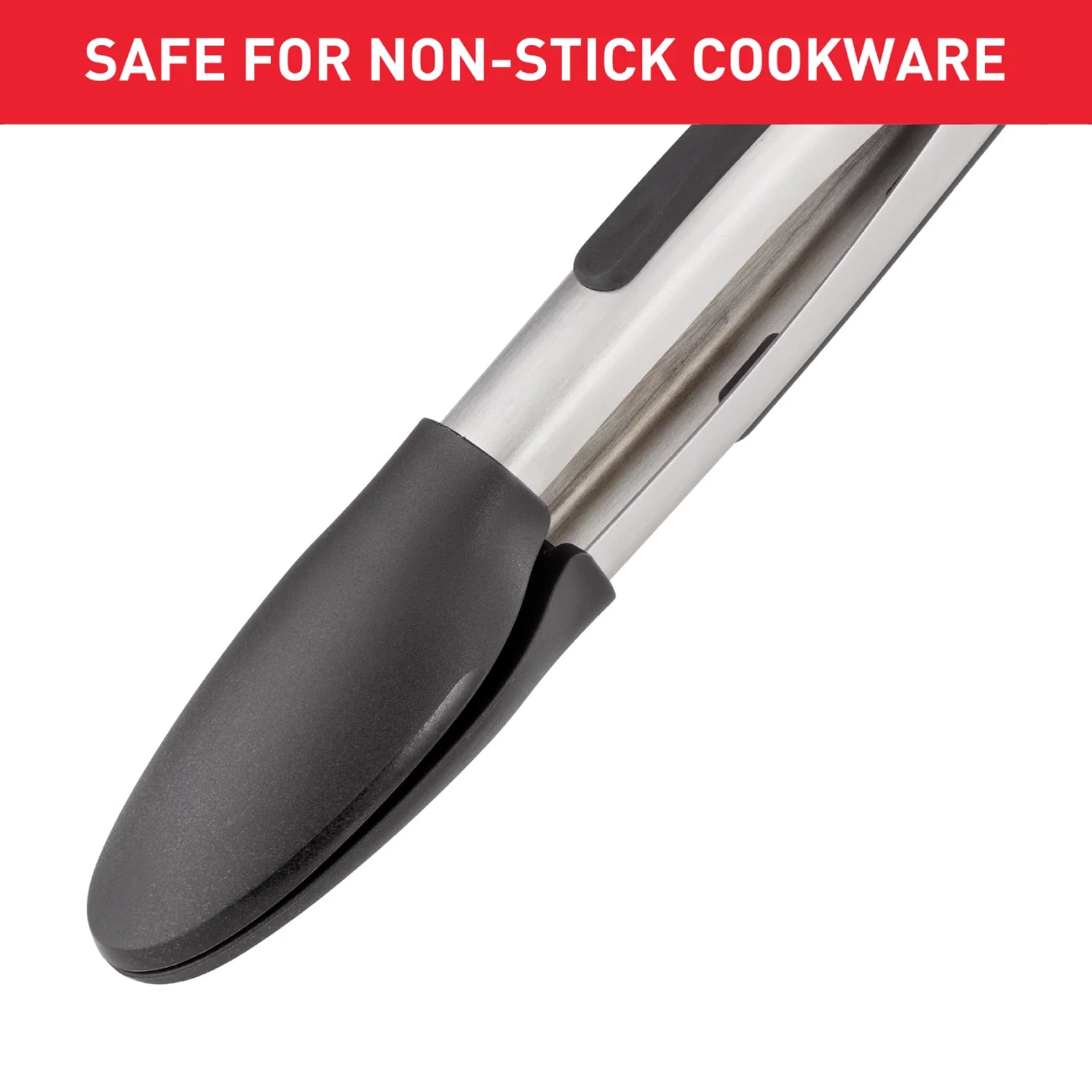 Tefal Ingenio Stainless Steel Nylon Tipped Tongs K1182004 safe for non-stick cookware