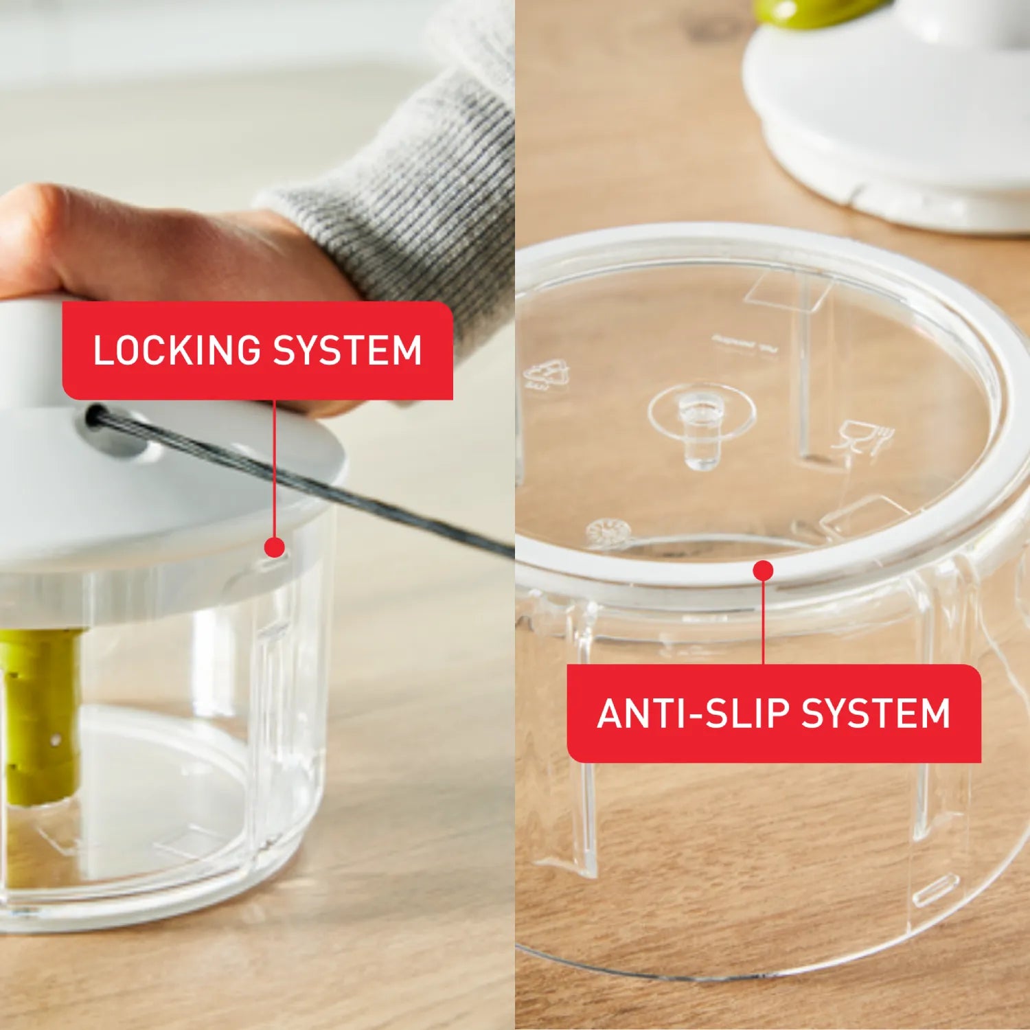 Tefal 5 Second Chopper 500ml K1330404 with locking and anti-slip system