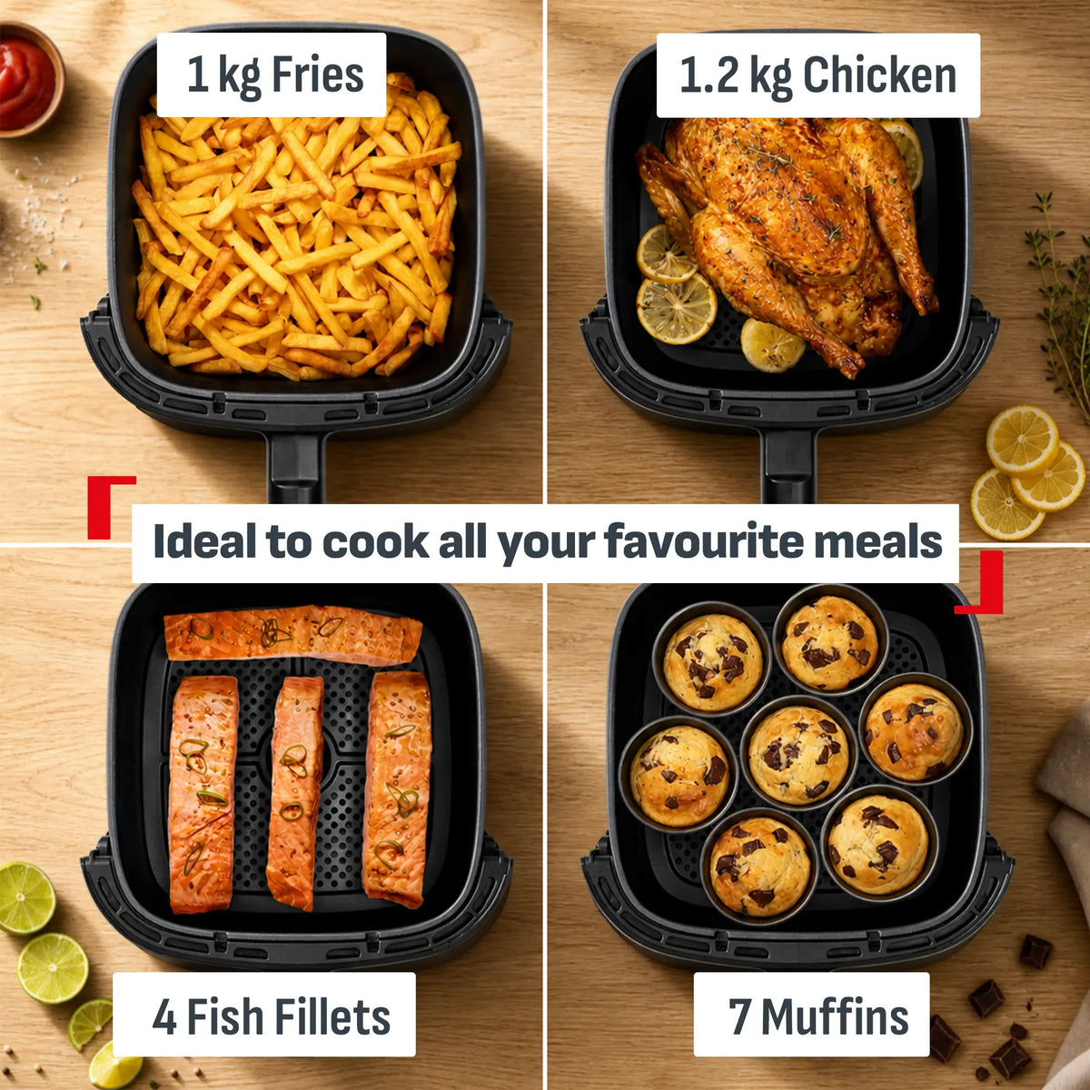 Tefal Easy Fry Max 5L Rise Detachable Front Air Fryer EY246A