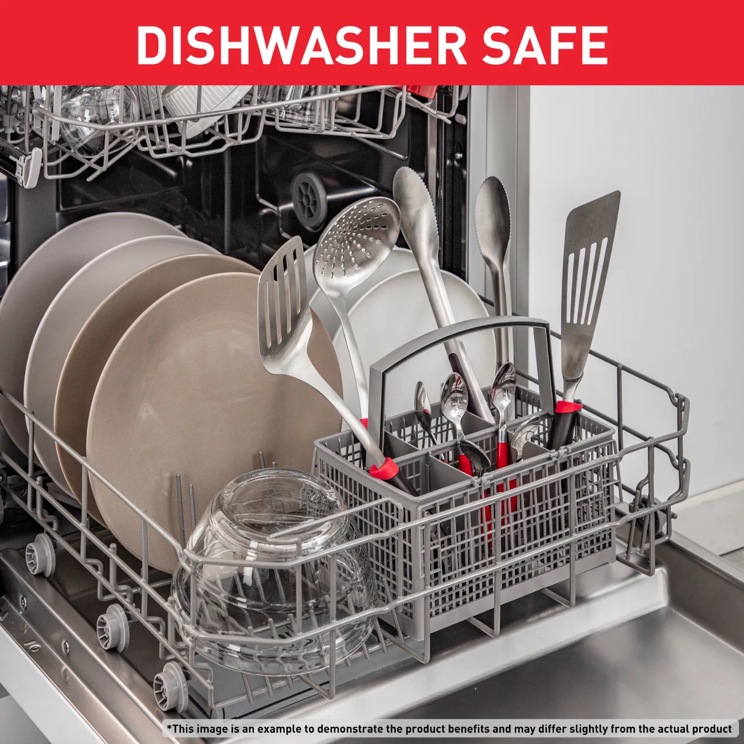 Tefal Ingneio Stainless Steel Pasta Spoon K1180814 Dishwasher Safe