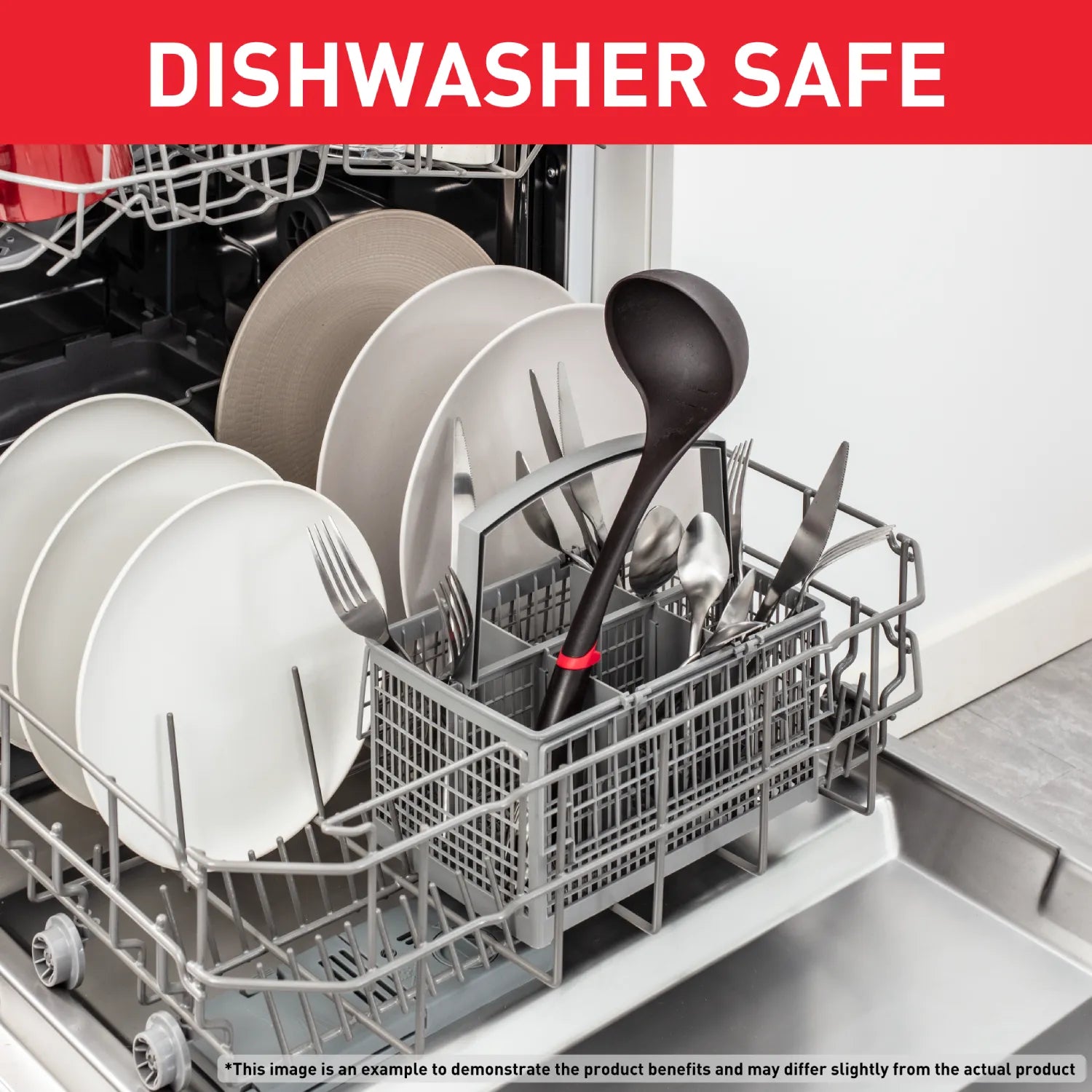 Tefal Ingenio Nylon Slotted Turner K2060814 dishwasher safe