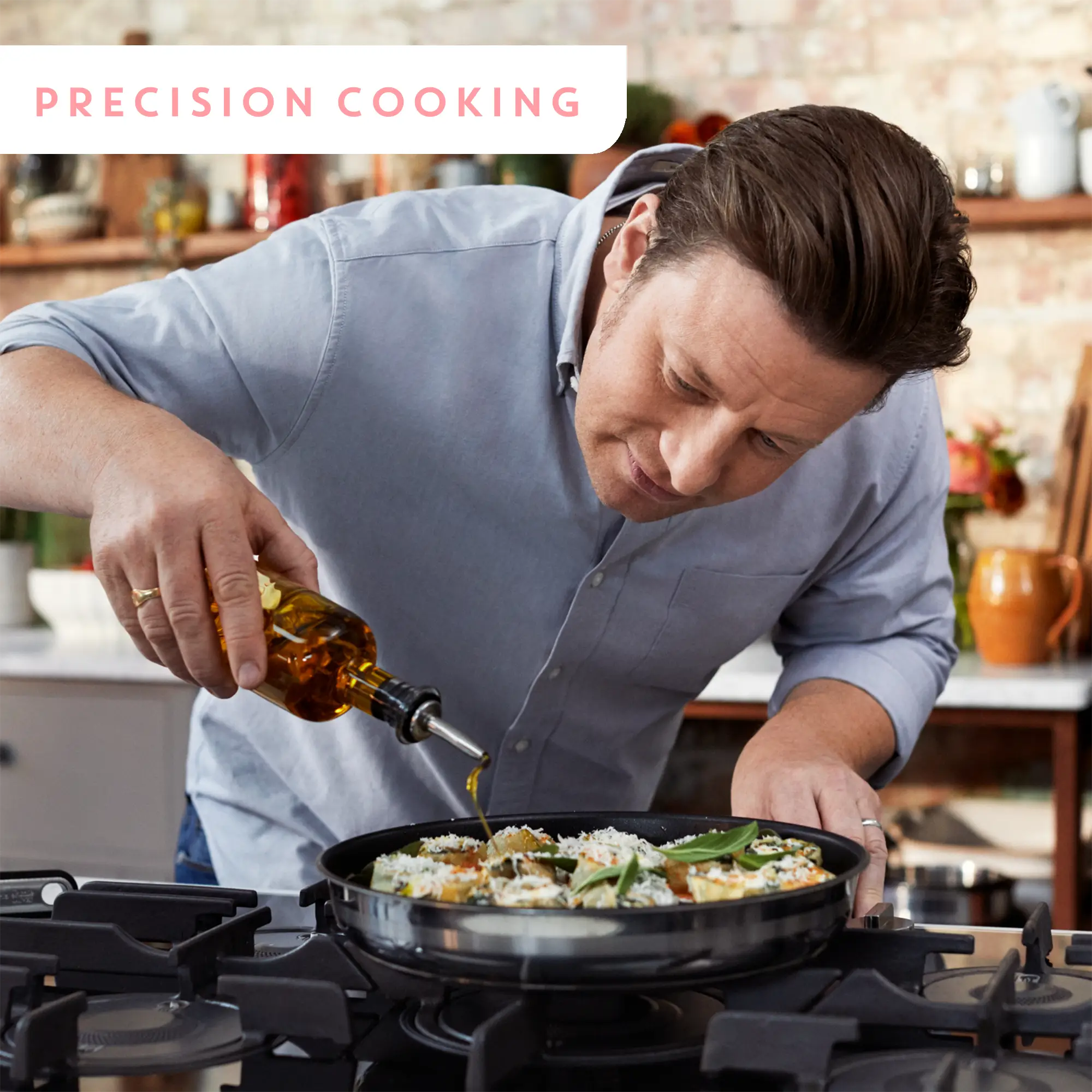 Jamie Oliver by Tefal Ingenio Induction Stainless Steel 18pc Set precision cooking