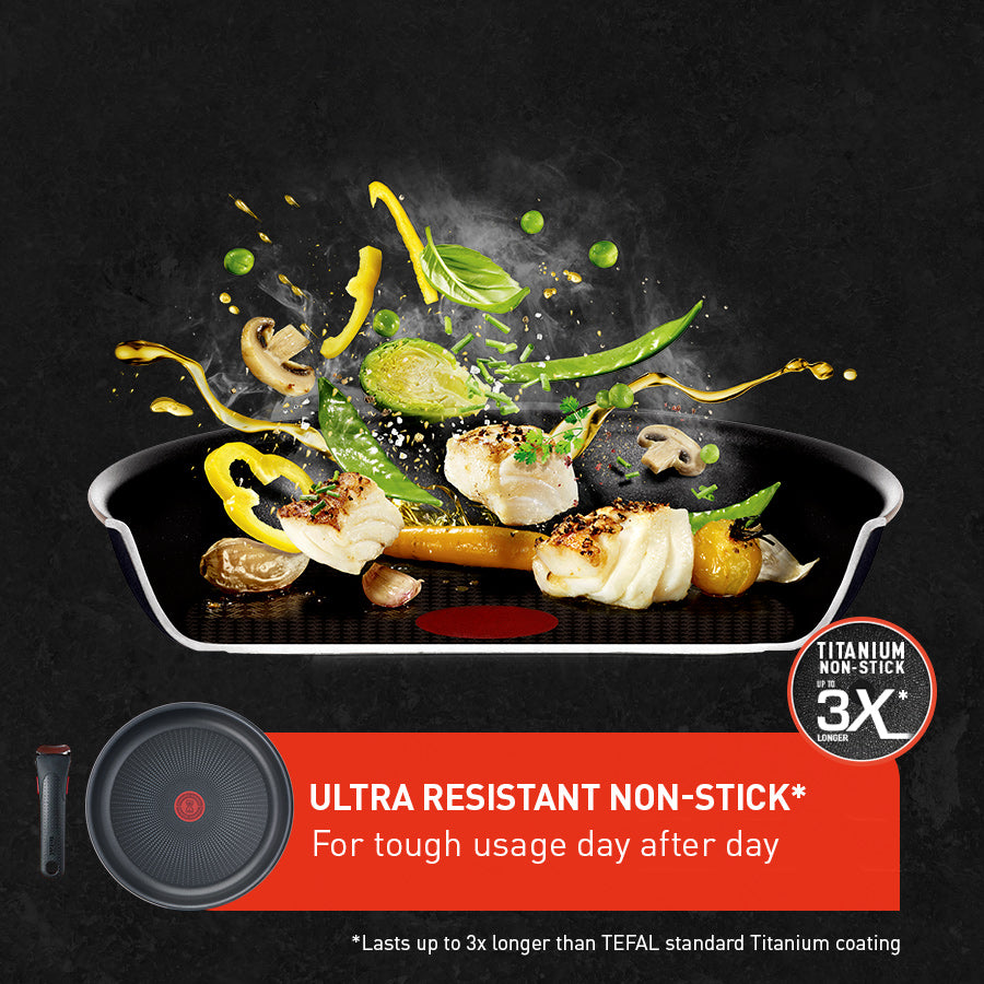 Tefal Ingenio Ultimate Non-Stick Induction 3pc Frypan Set 24/28cm
