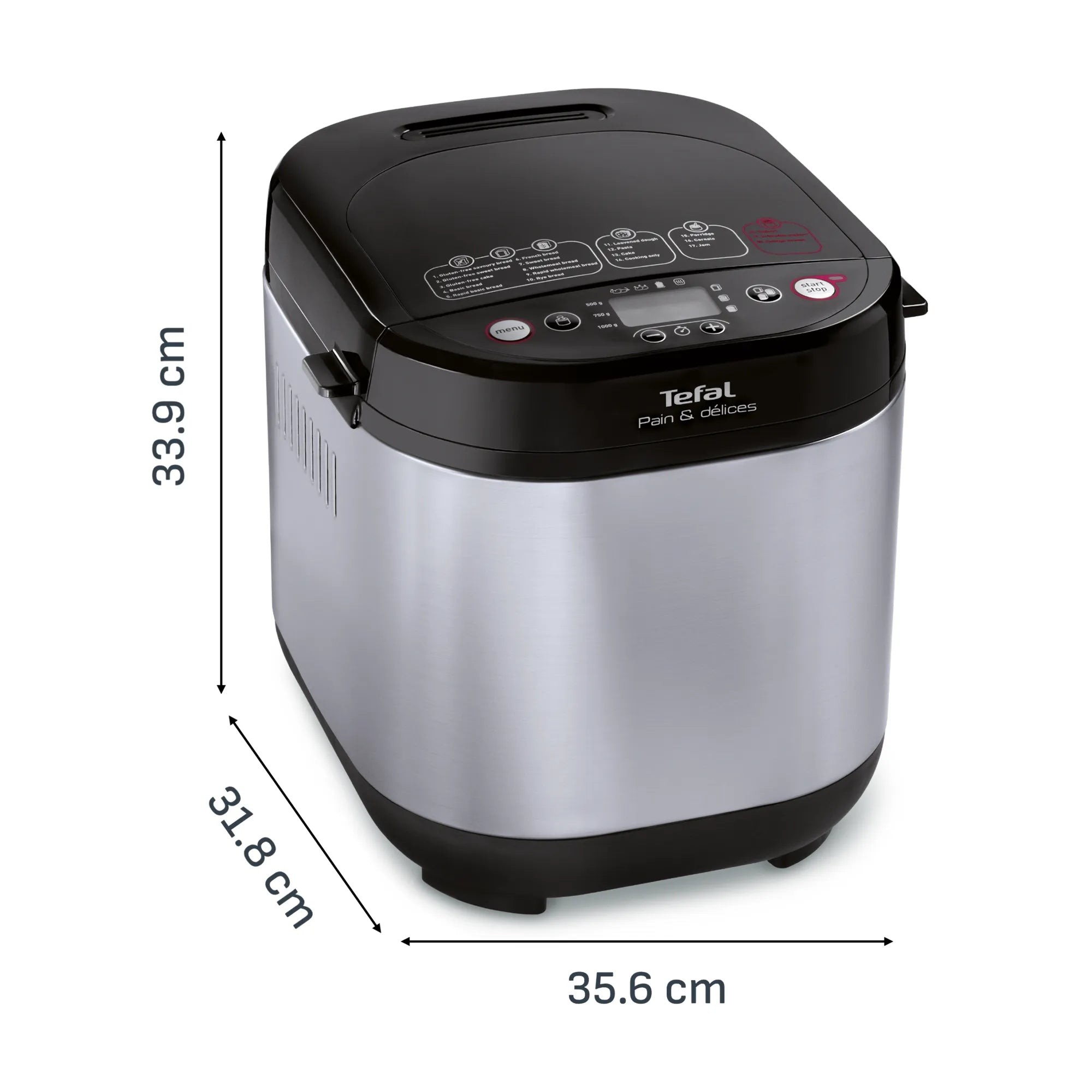 Tefal Pain & Delices Bread Maker PF240 Dimensions