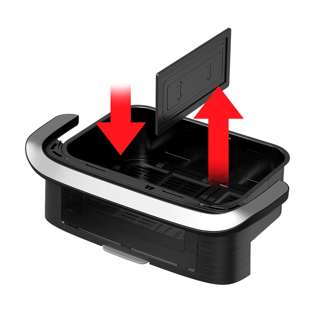 Tefal Ever Fry Infra Heat Flex 9L Detachable Front Air Fryer EY9278 with removable divider flex drawer