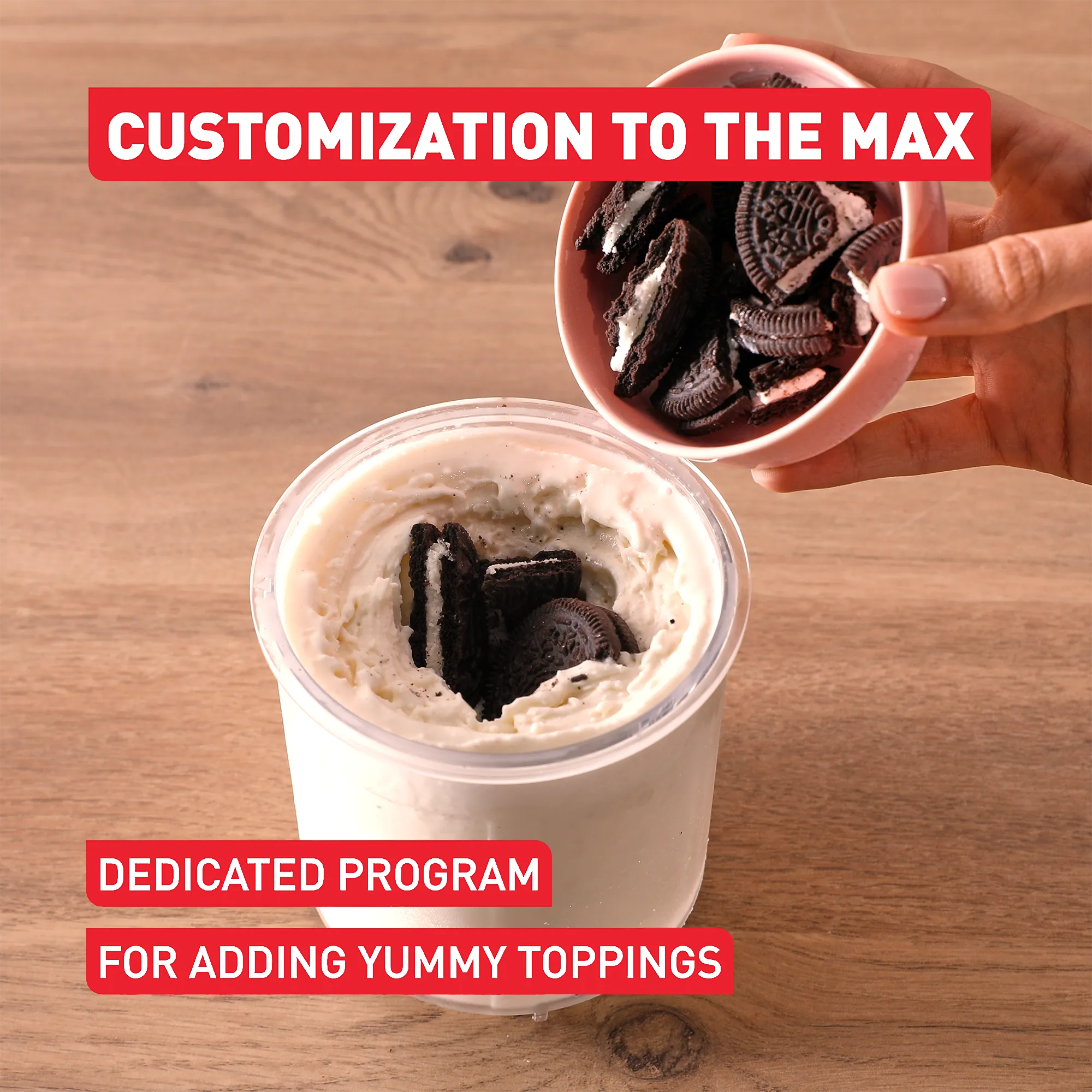Tefal Dolci Ice Cream Maker - Maximum ice cream recipe customisation