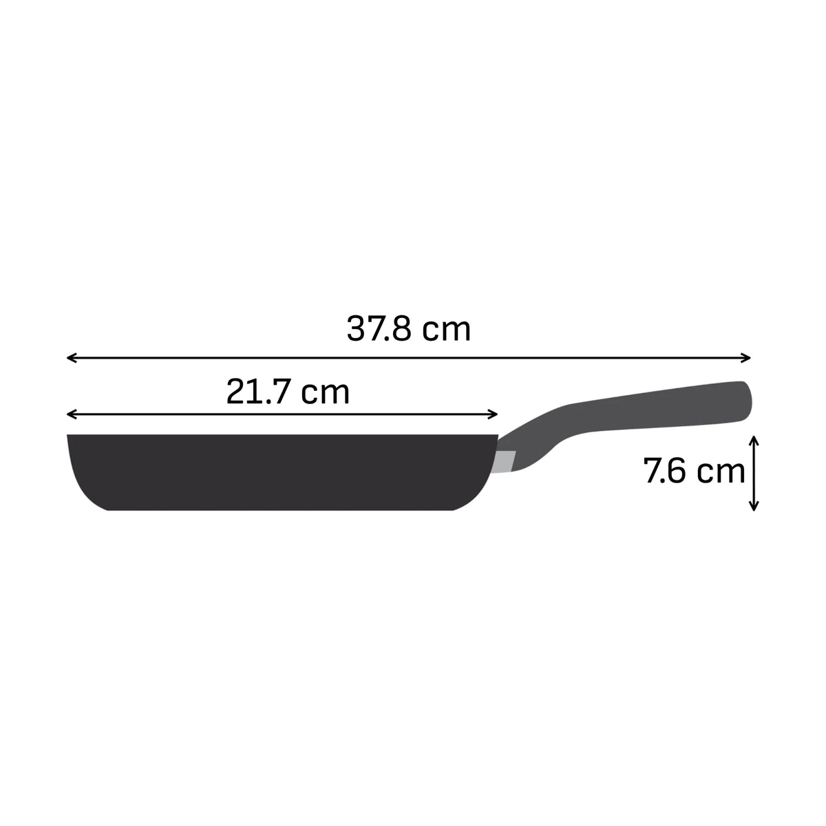 Tefal Master Induction Stainless Steel Ceramic Hybrid Mesh Frypan 20cm Dimensions