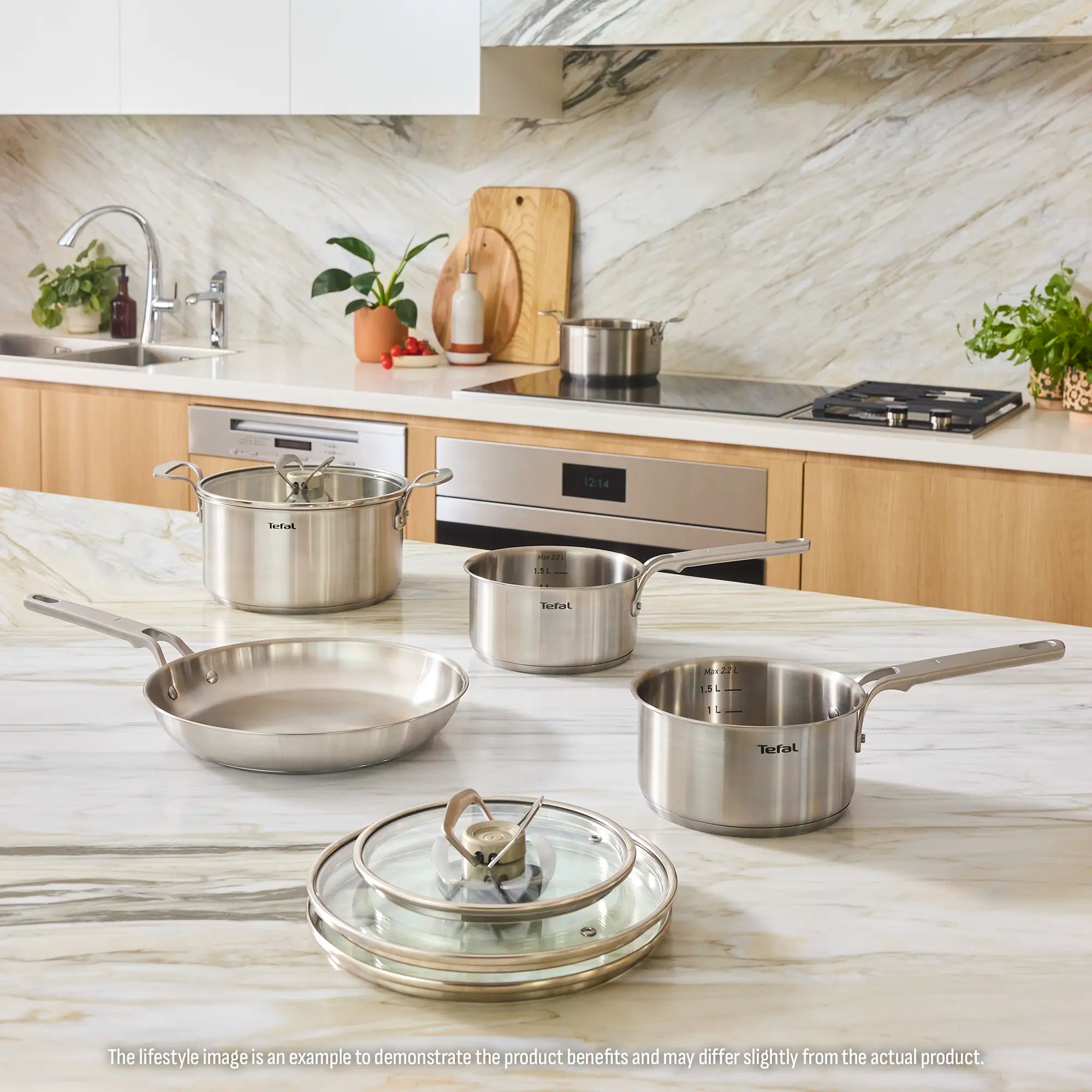 Tefal Space+ Extreme Induction Stainless Steel Saucepan 18cm + Lid