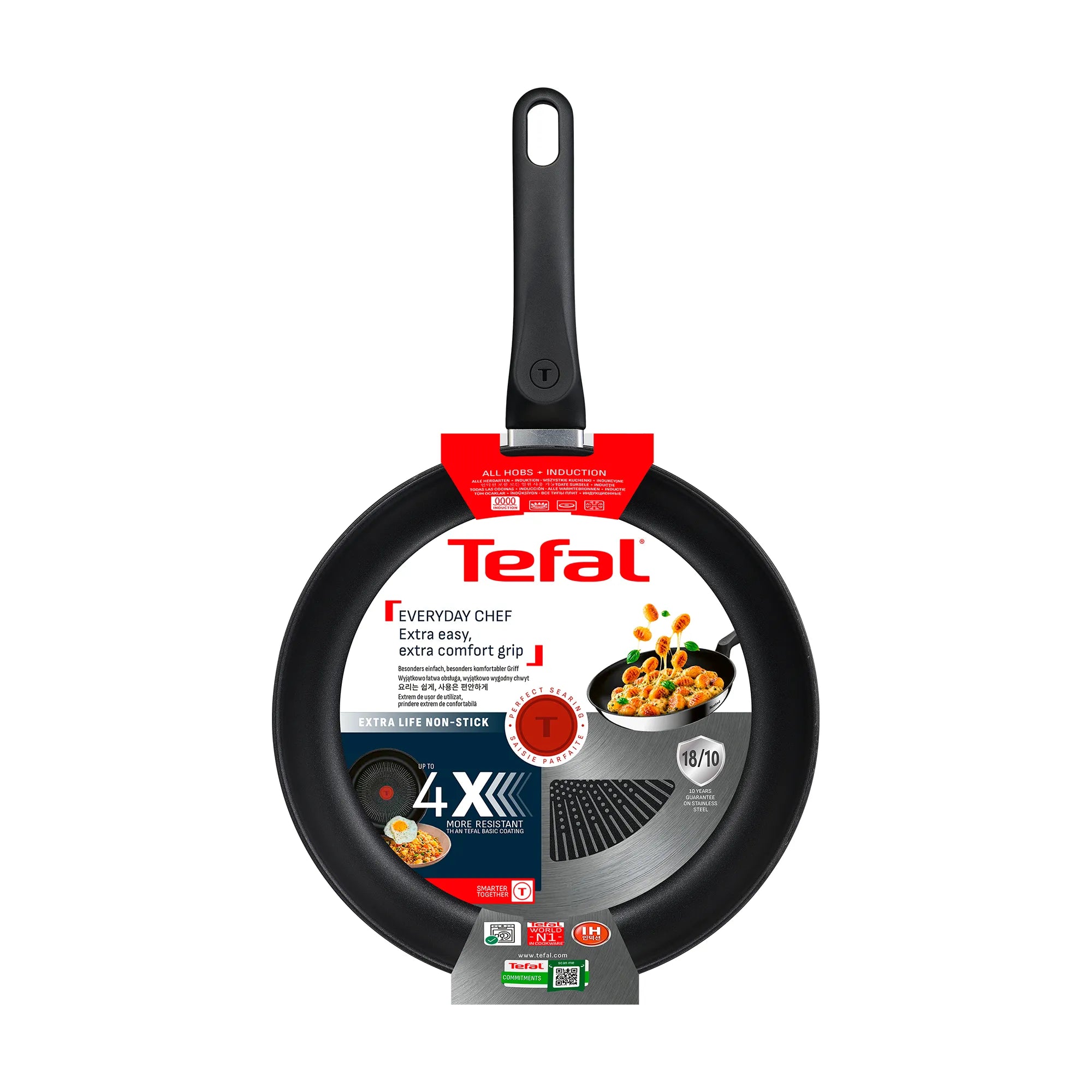 Tefal Everyday Chef Induction Stainless Steel Non-Stick Frypan 30cm