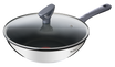 Tefal Daily Cook Stainless Steel Induction Non-Stick Wok 28cm + Lid