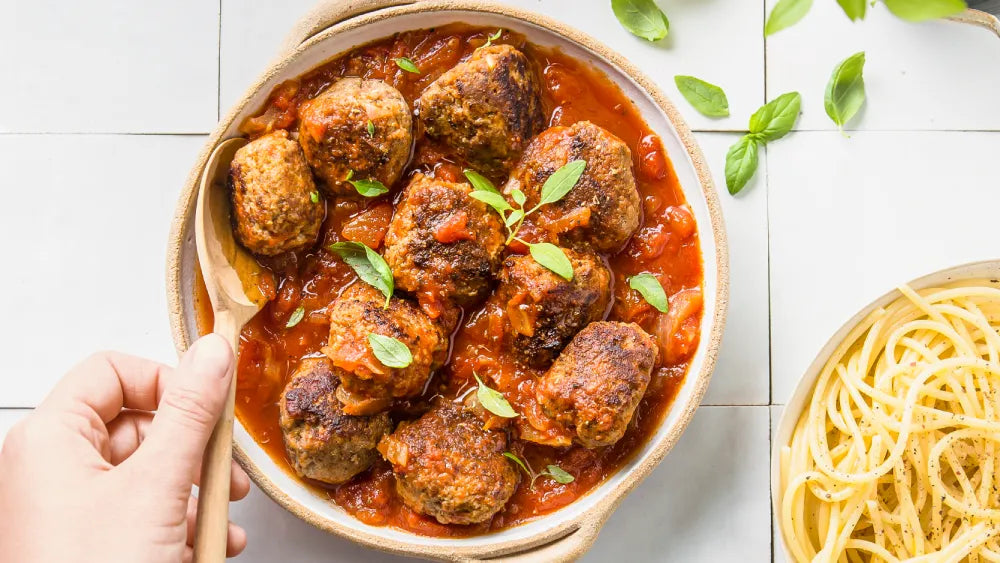 Beef Meatballs with Ricotta Cheese and Oregano Tefal Recipe