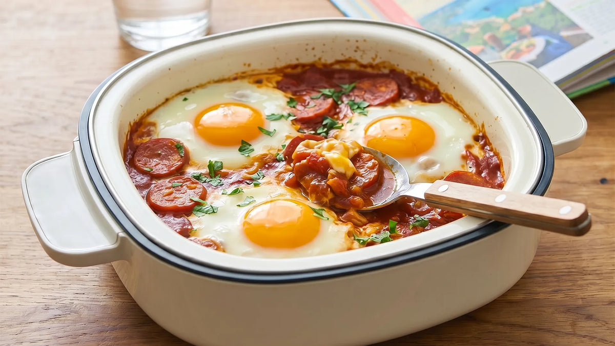 Chorizo Baked Eggs | Tefal YumMeal Recipe