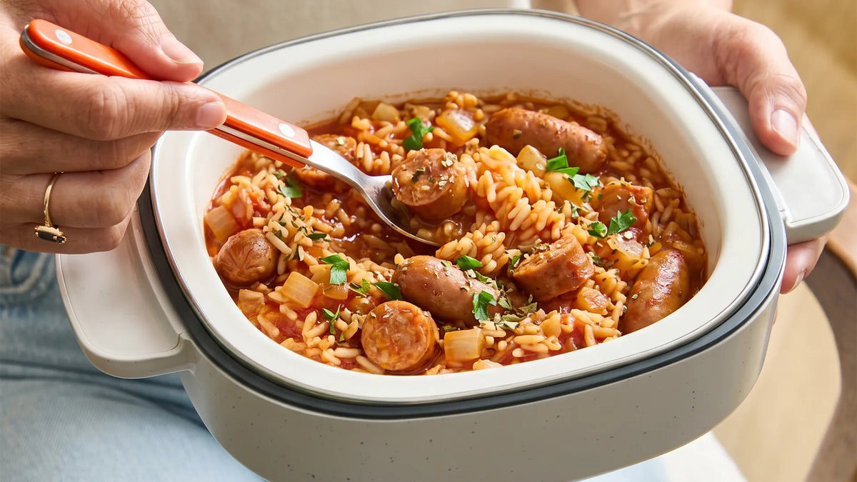 Greek-Style Rice with Sausage | Tefal YumMeal Recipe