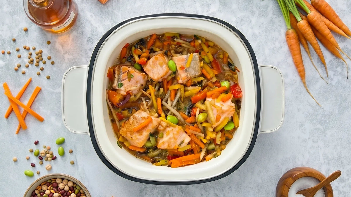Teriyaki Salmon Bites with Vegetables | Tefal YumMeal Recipe