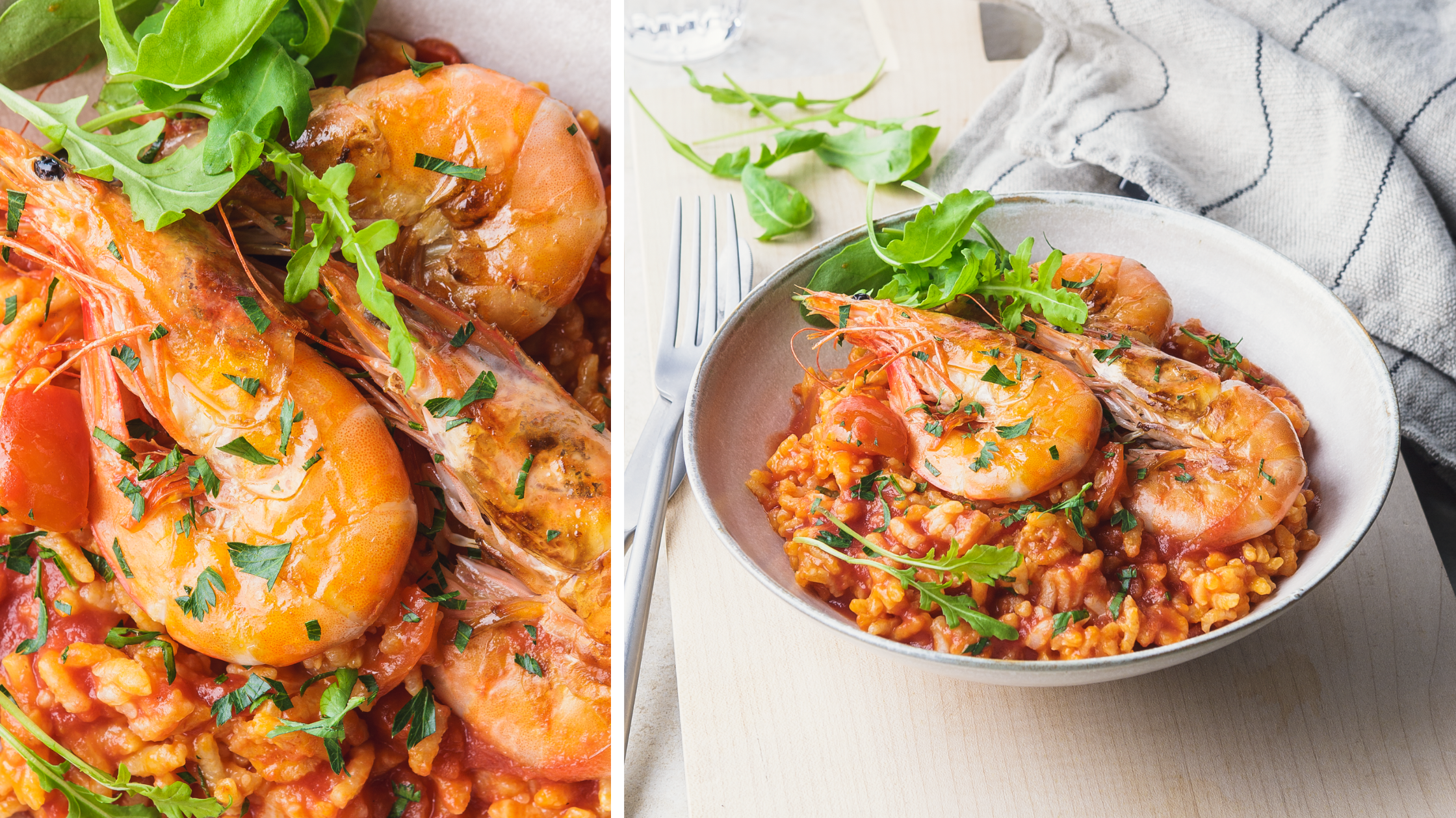 20-Minute Prawns with Tomato Rice