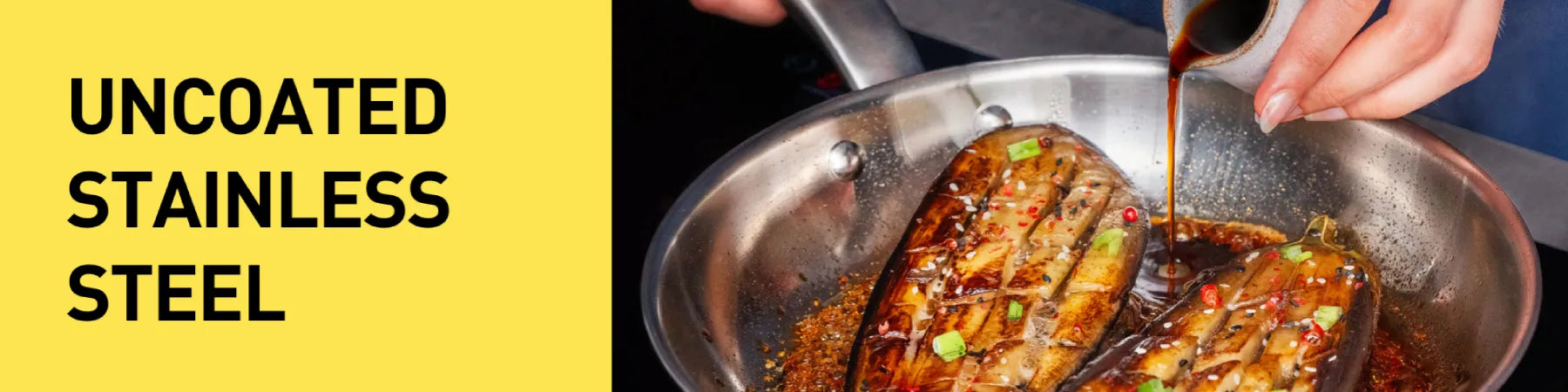 Uncoated Stainless Steel Cookware