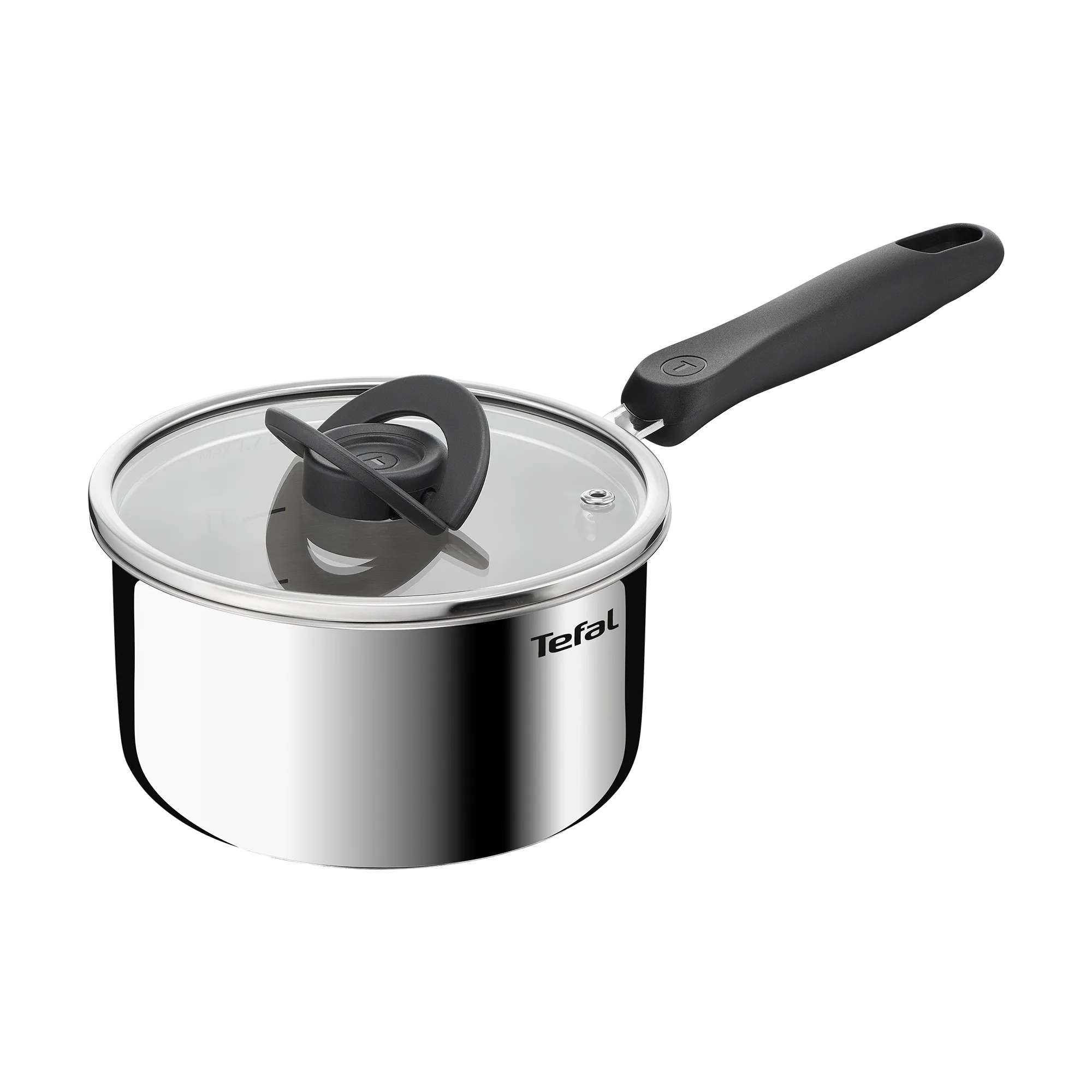 Tefal Space+ Everyday Chef Induction Stainless Steel Saucepan 16cm + Lid