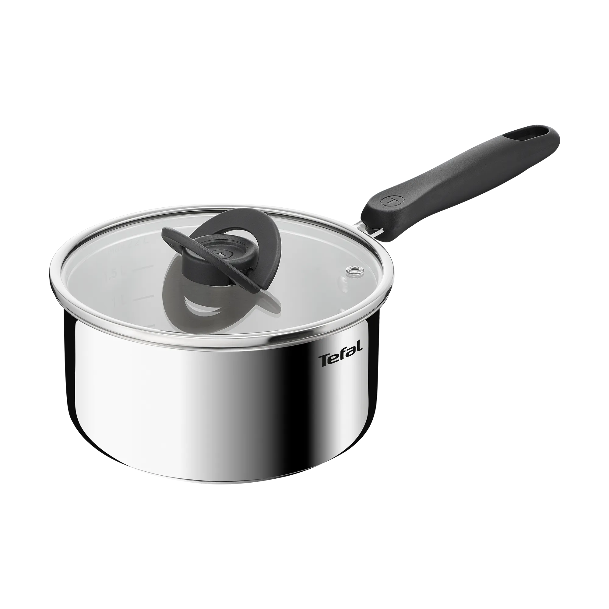 Tefal Space+ Everyday Chef Induction Stainless Steel Saucepan 18cm + Lid