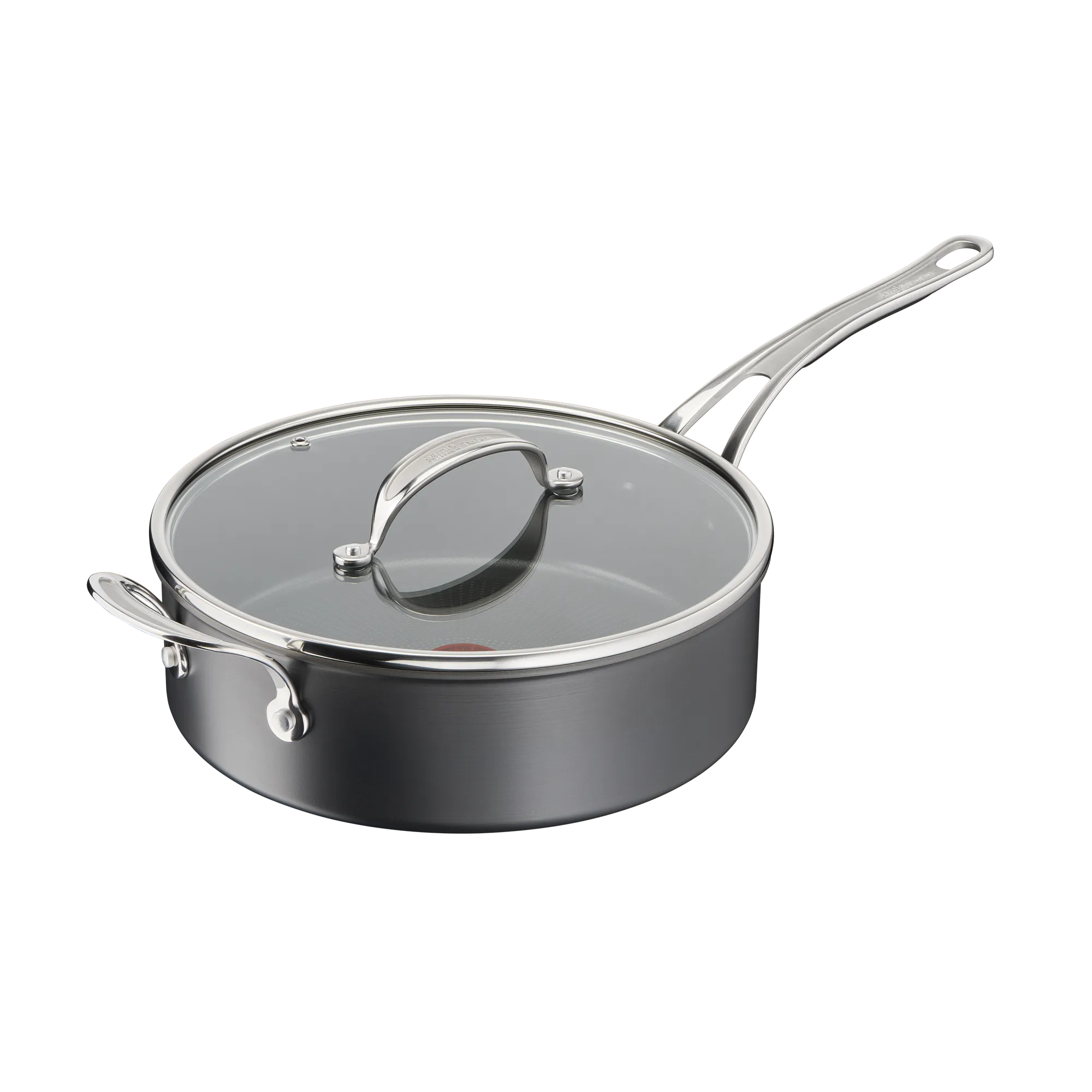 Jamie Oliver by Tefal Cooks Classic Non-Stick Induction Hard Anodised Sautepan + Lid 26cm