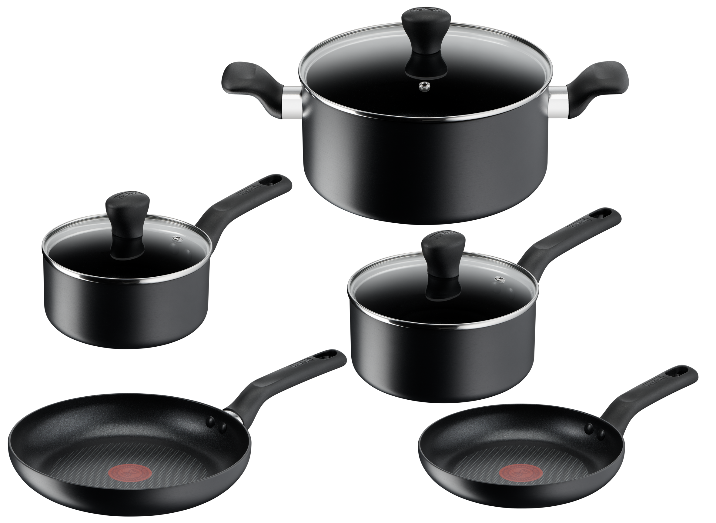 User manual and frequently asked questions Tefal Comfort Hard Anodised Non-Stick 5pce Set