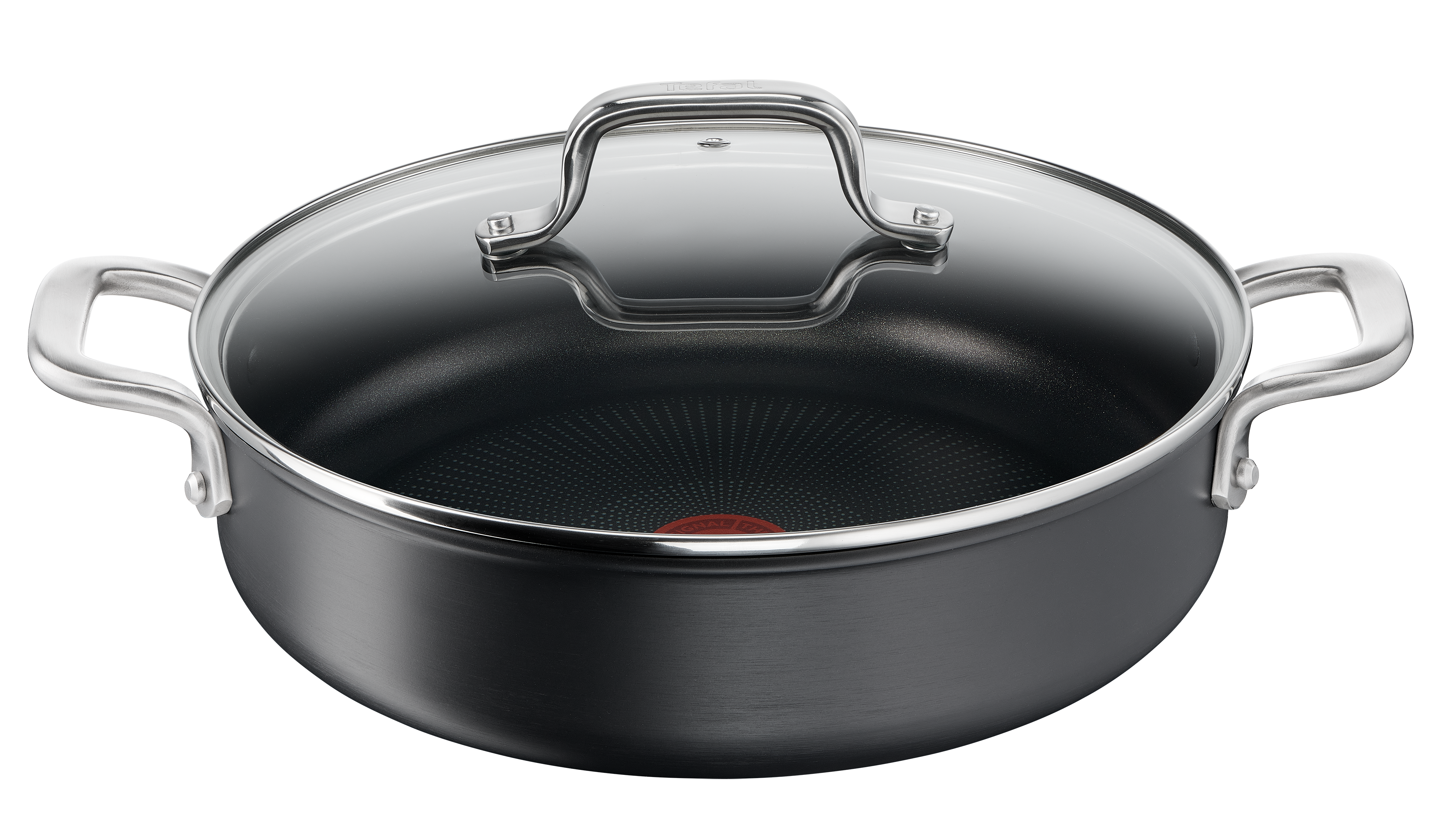 User manual and frequently asked questions Tefal Premium Specialty Hard Anodised Induction Non-Stick Chef Pan 30cm + Lid