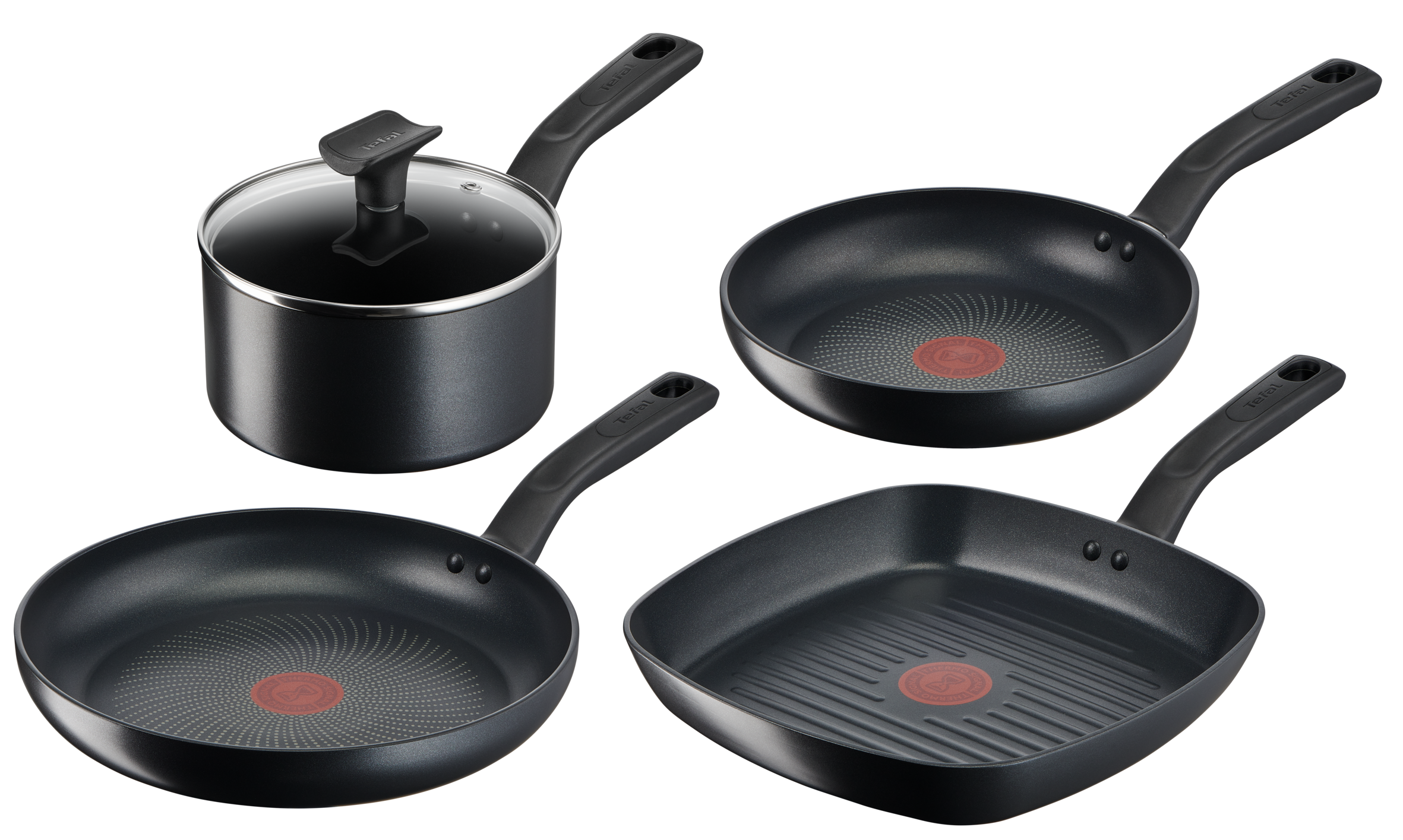 User manual and frequently asked questions Tefal Total Induction Non-Stick 4pc Set