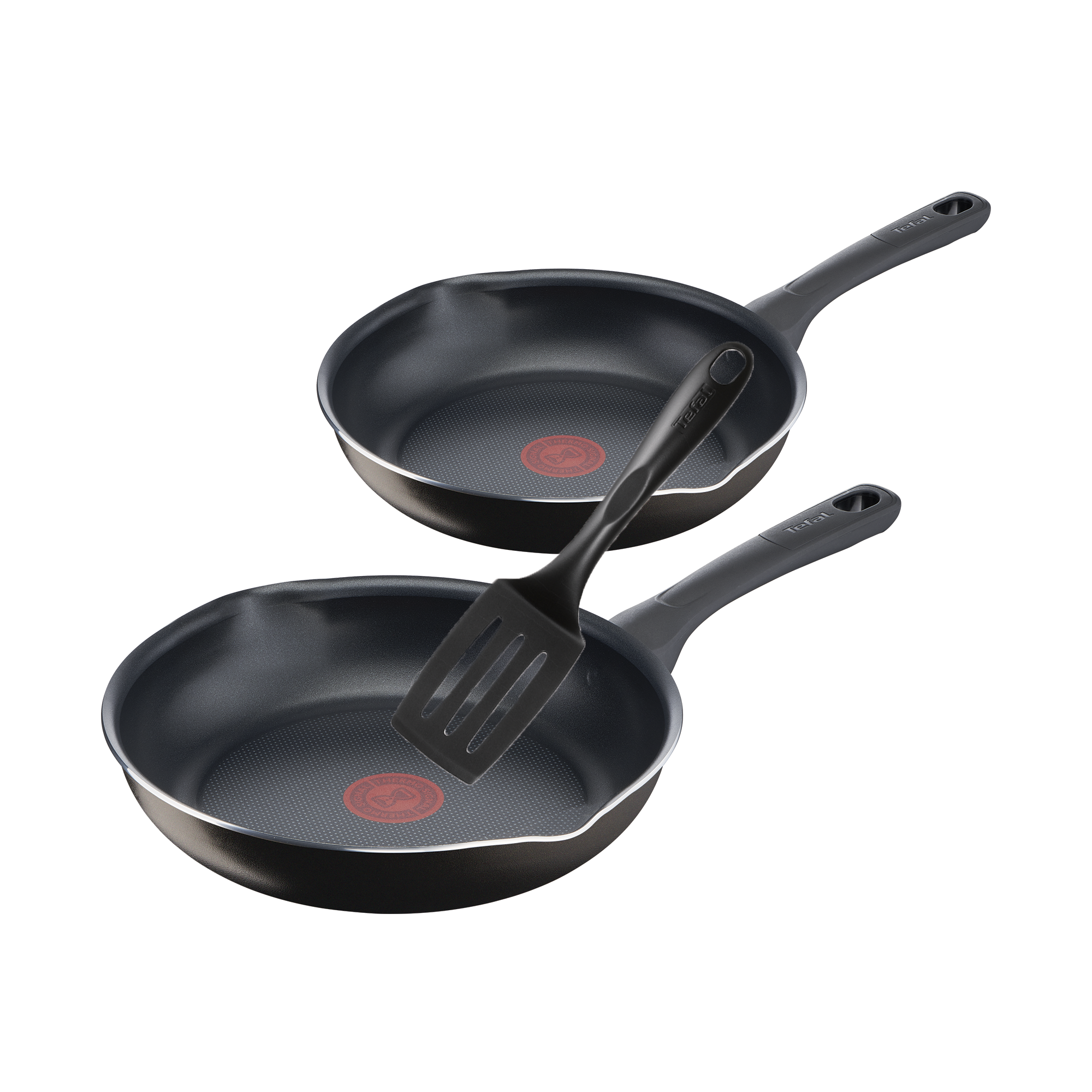 Tefal Day By Day Twin Pack Frypans 20/28cm + Utensil