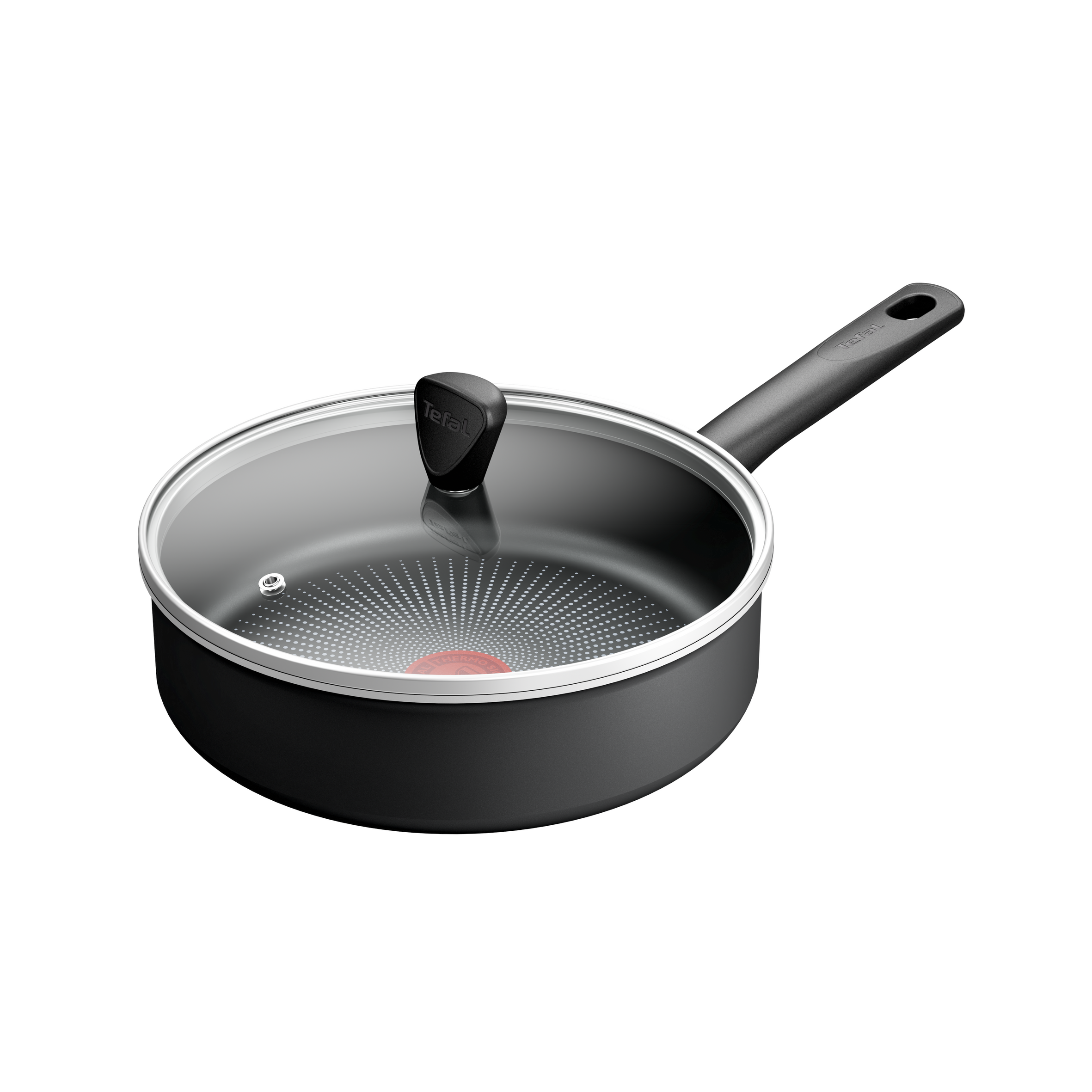 Tefal React Induction Non-Stick Sautepan + Lid 24cm