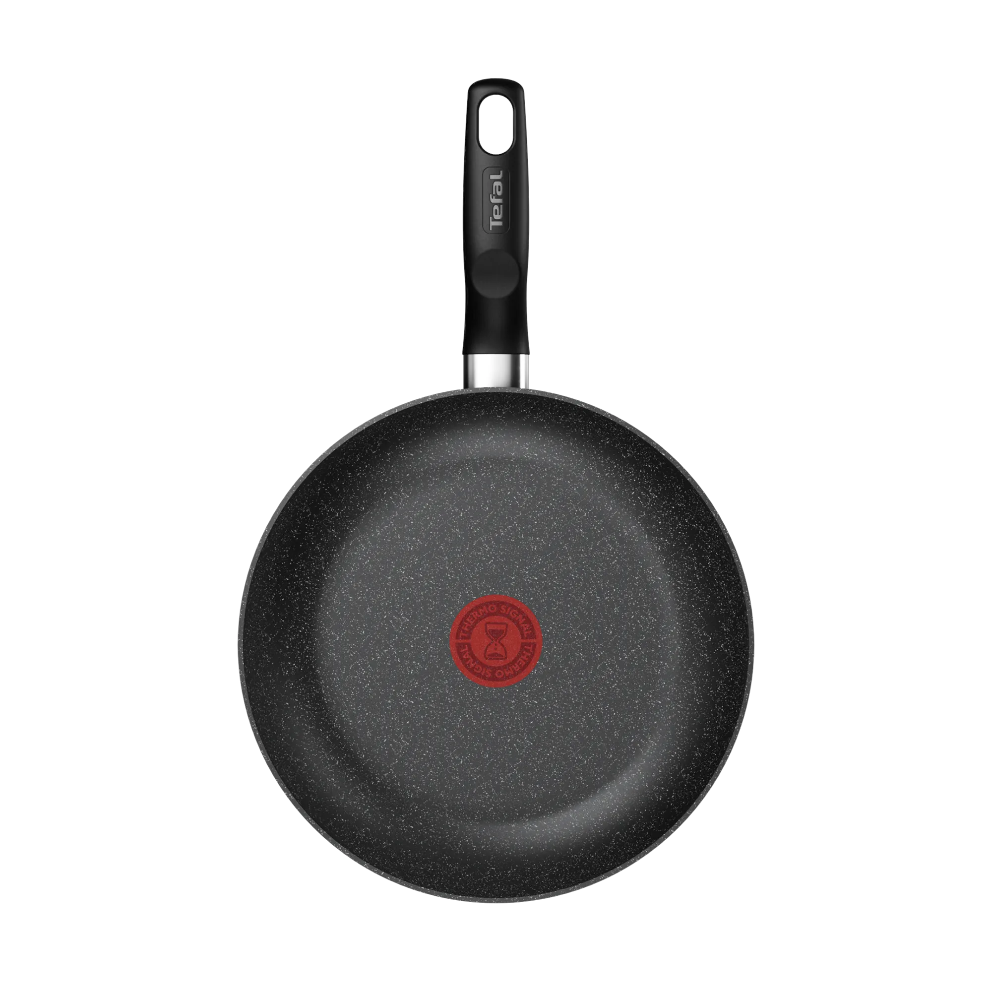 Tefal Dark Essential Mineralia+ Non Stick Frypan 24cm top view interior coating