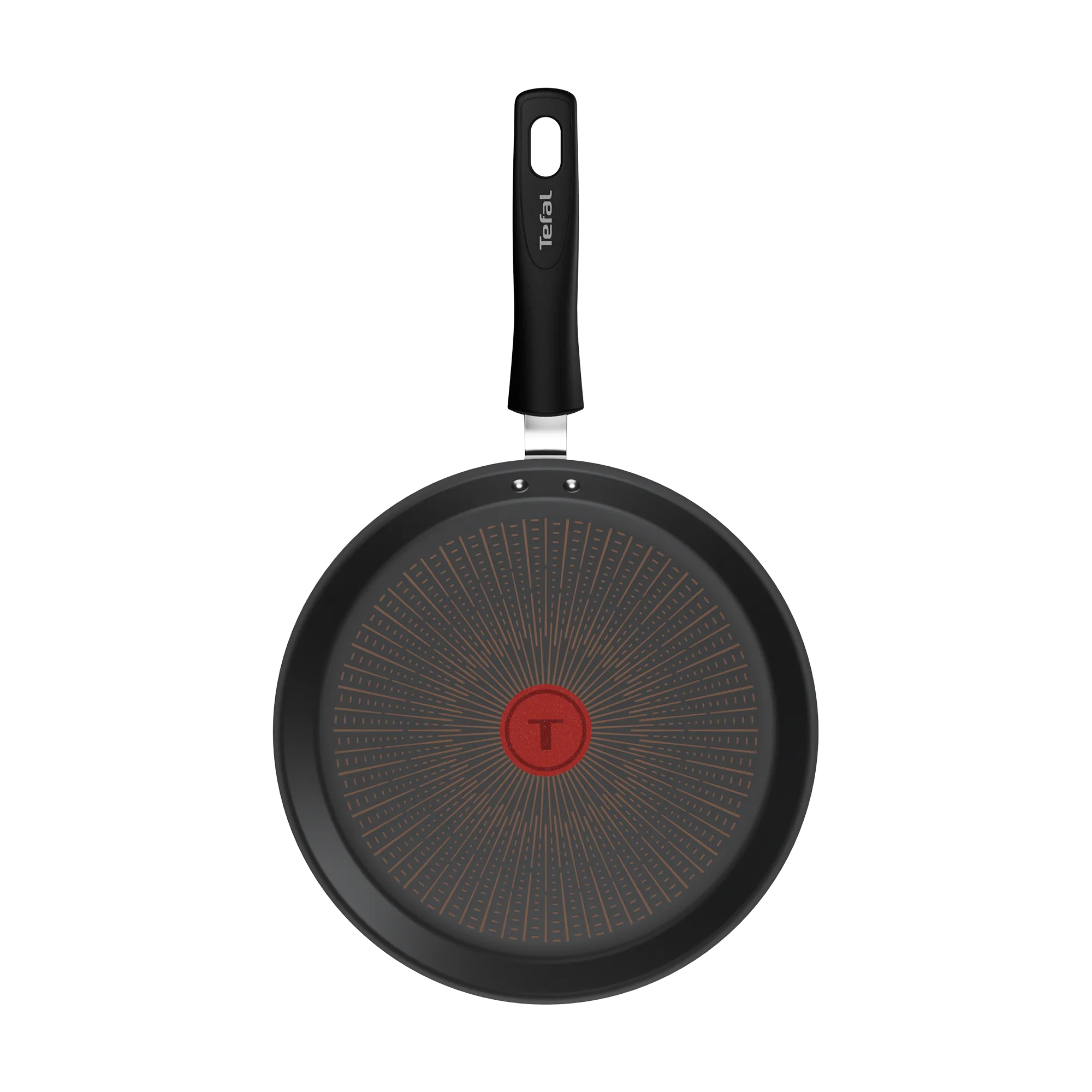 Tefal Excellence+ Induction FusionCore Non-Stick Pancake Pan 25cmtop view interior coating