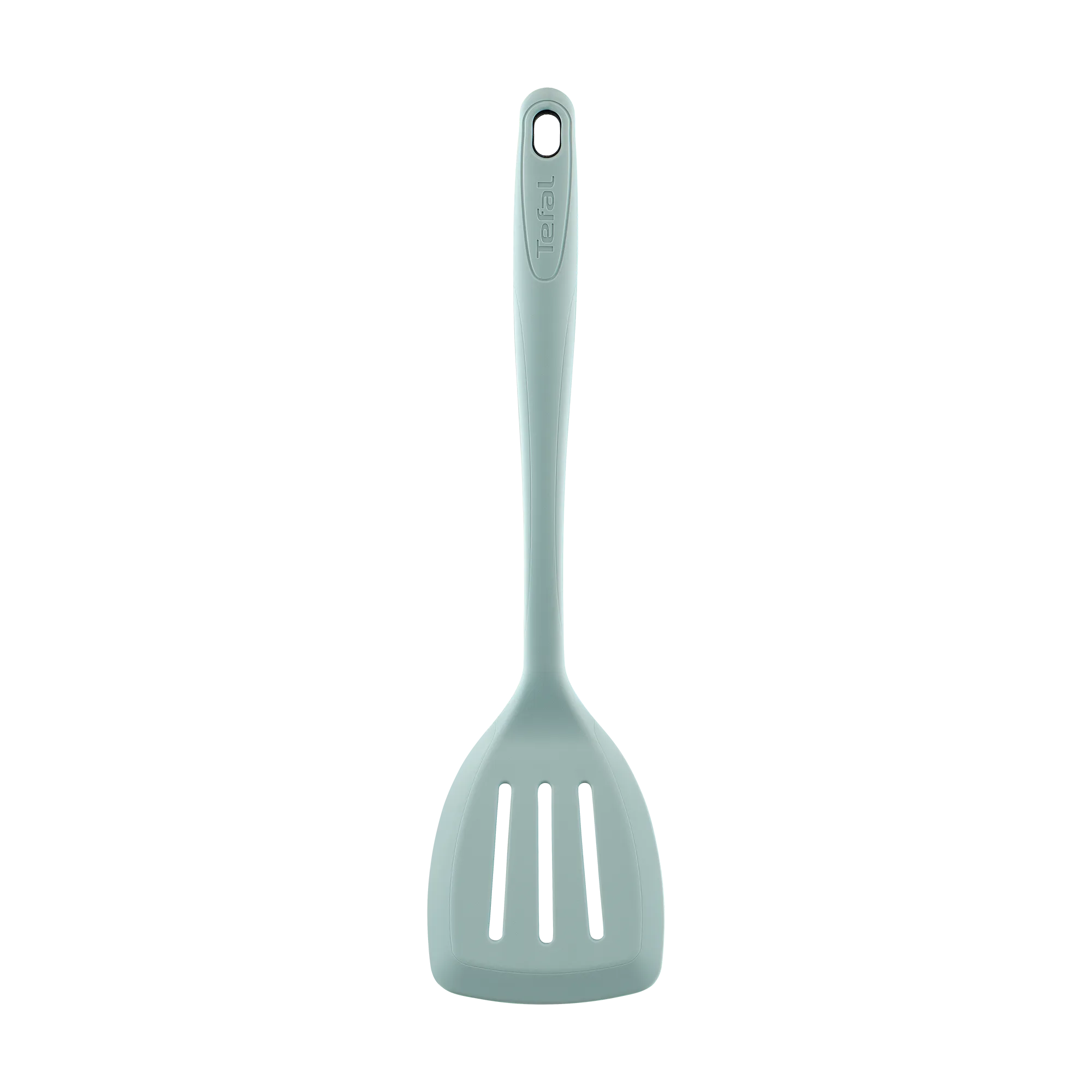 Tefal Ingenio Proflex Eucalyptus Silicone Slotted Turner K1910324 front view