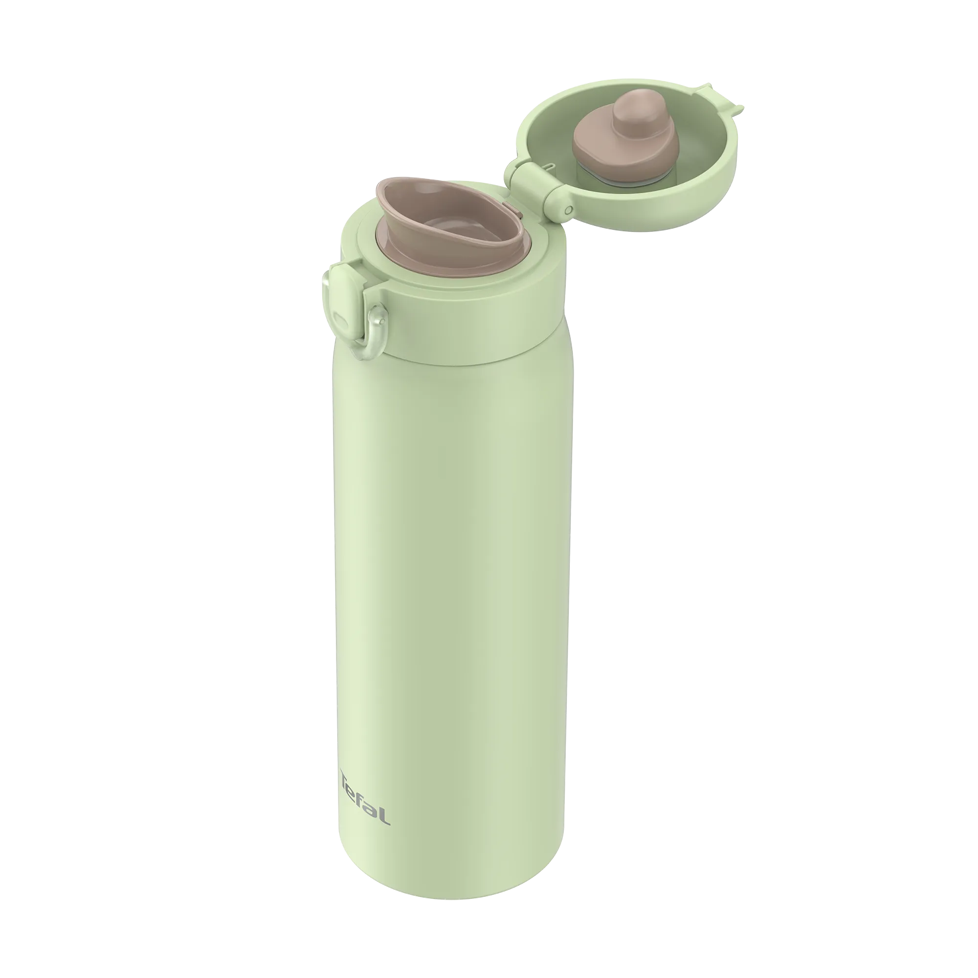 Tefal Easy to Go Stainless Steel Drink Bottle 500ml in Mint Green