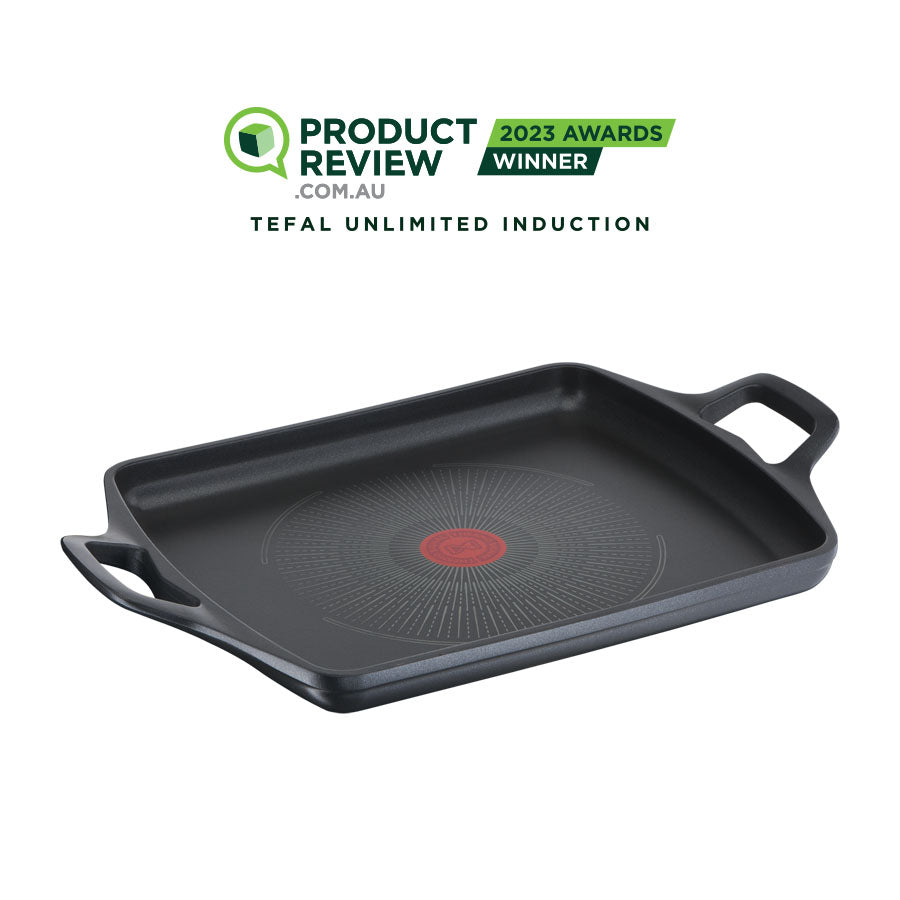 User manual and frequently asked questions Tefal Unlimited Non-Stick Induction Plancha 32x26cm