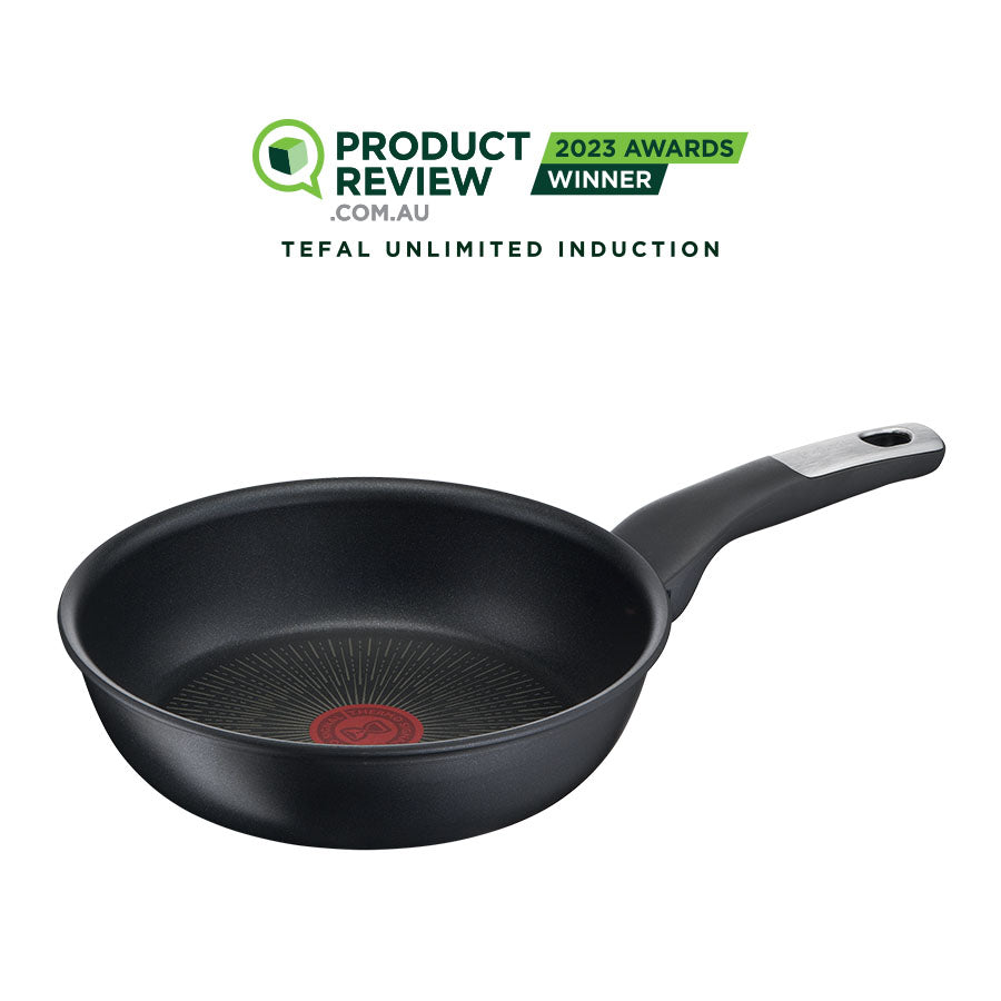 User manual and frequently asked questions Tefal Unlimited Non-Stick Induction Frypan 22cm