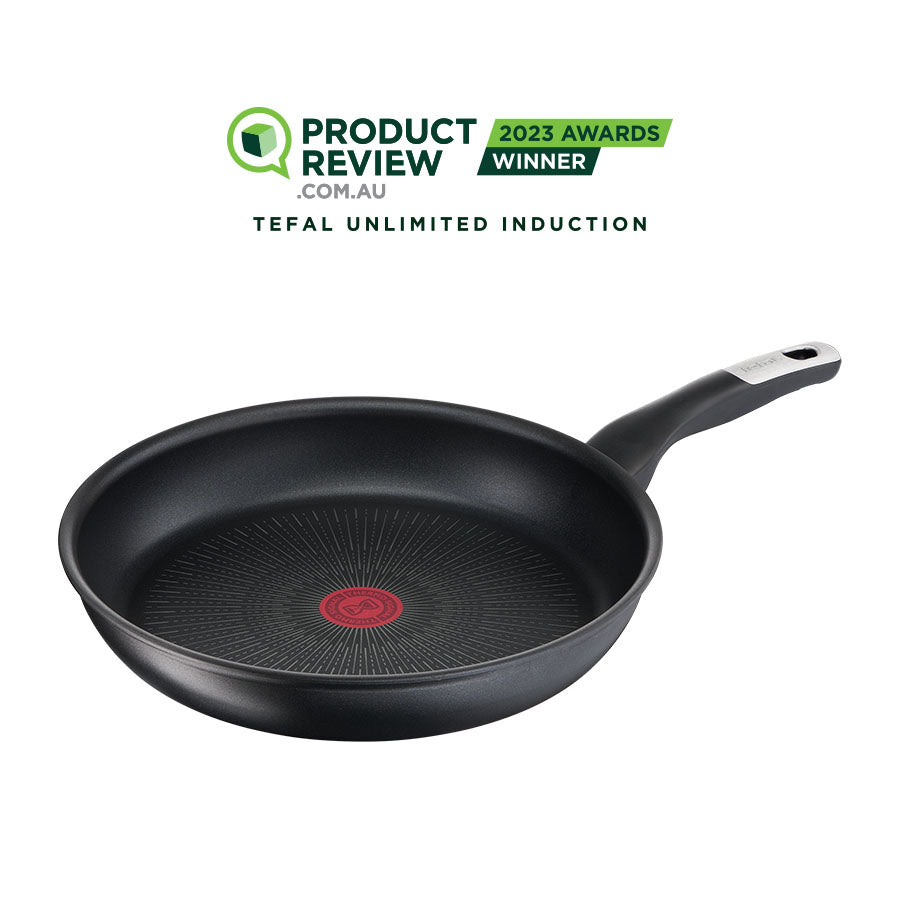 User manual and frequently asked questions Tefal Unlimited Non-Stick Induction Frypan 28cm