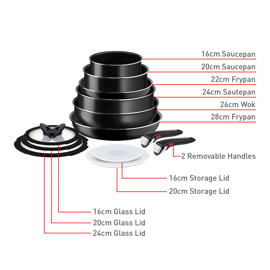 Tefal Ingenio Easy On Non-Stick 13pc Cookware Set