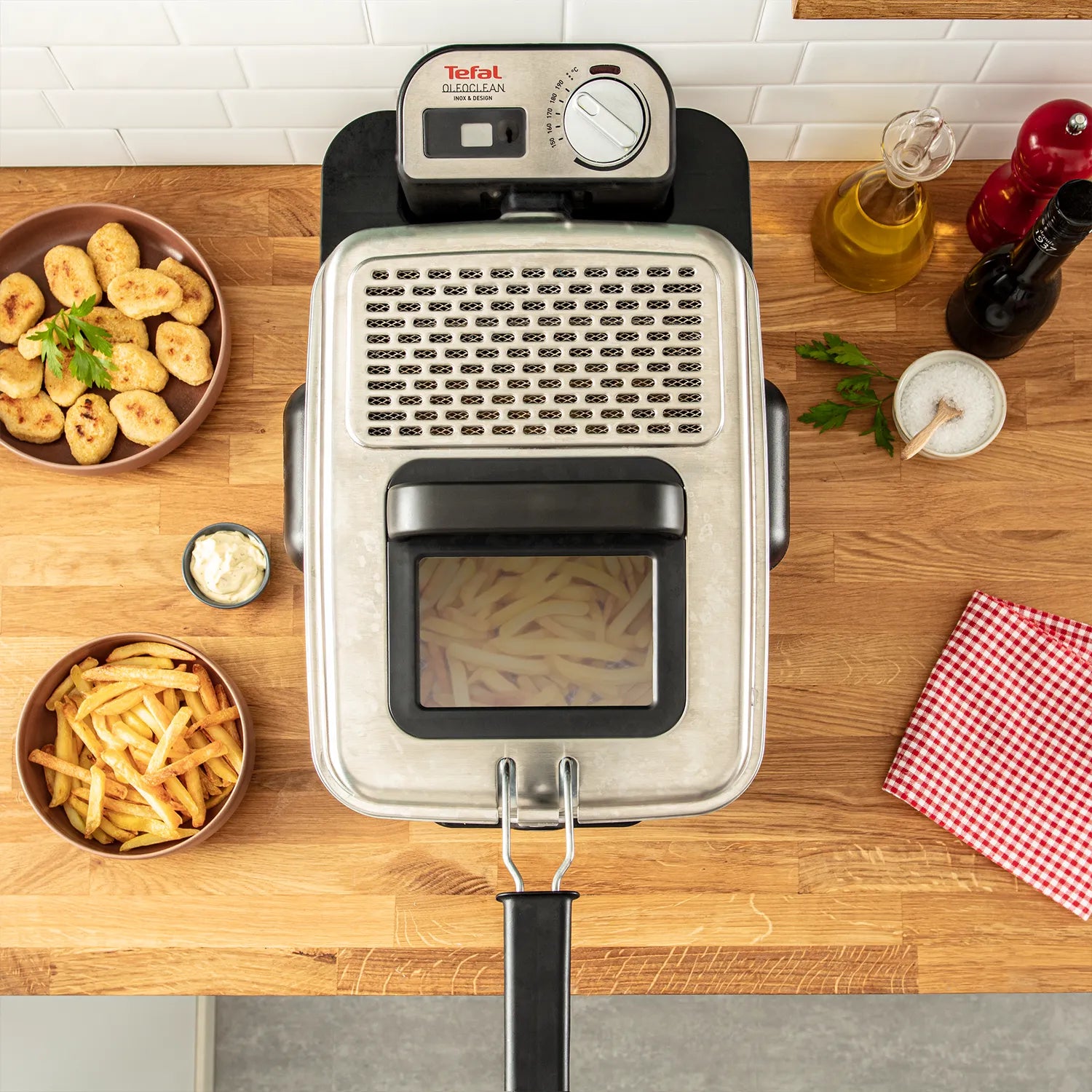 Tefal Oleoclean Pro Deep Fryer FR8040 top inside view